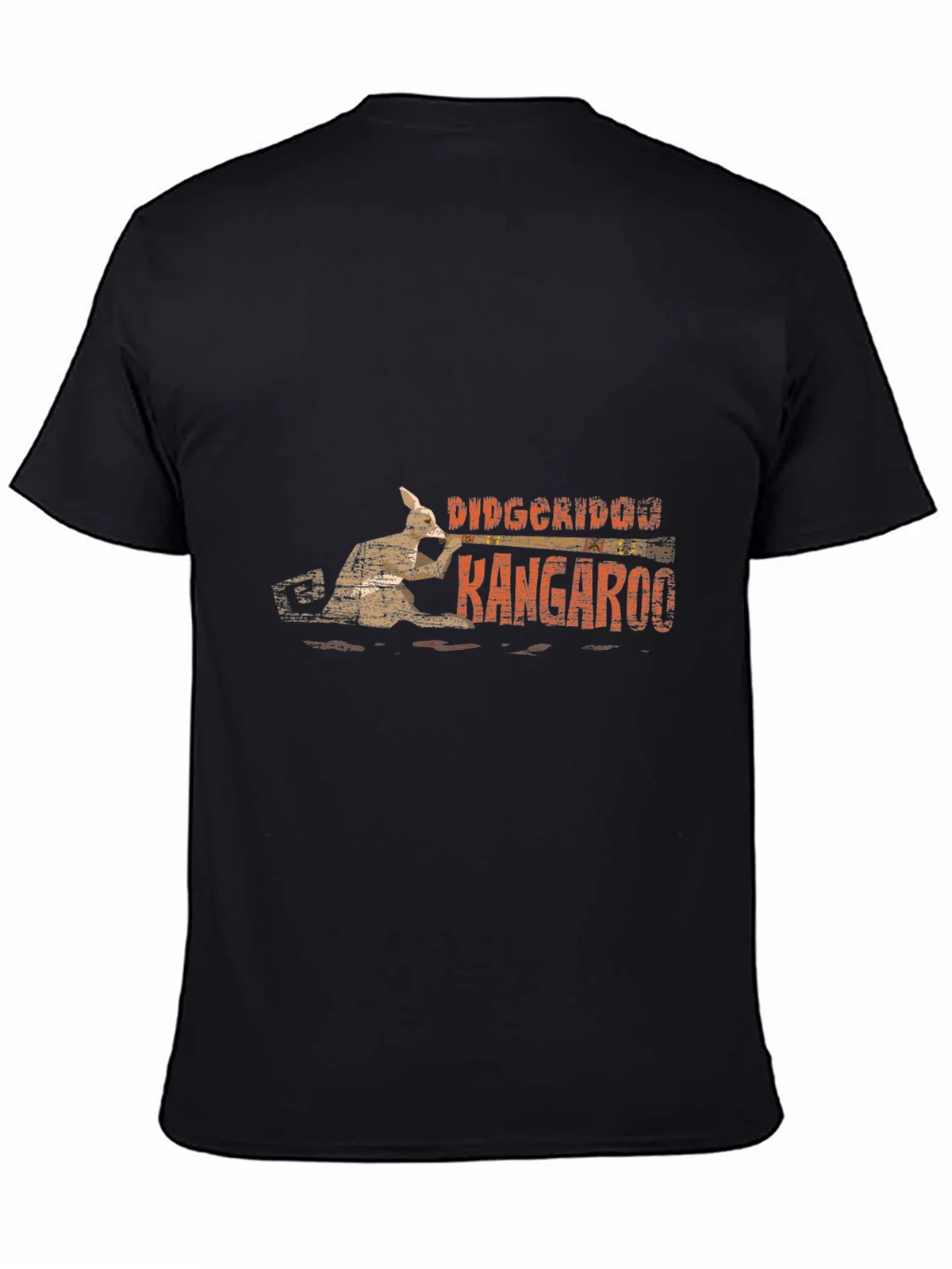 Didgeridoo Kangaroo Black T-Shirt product image 7