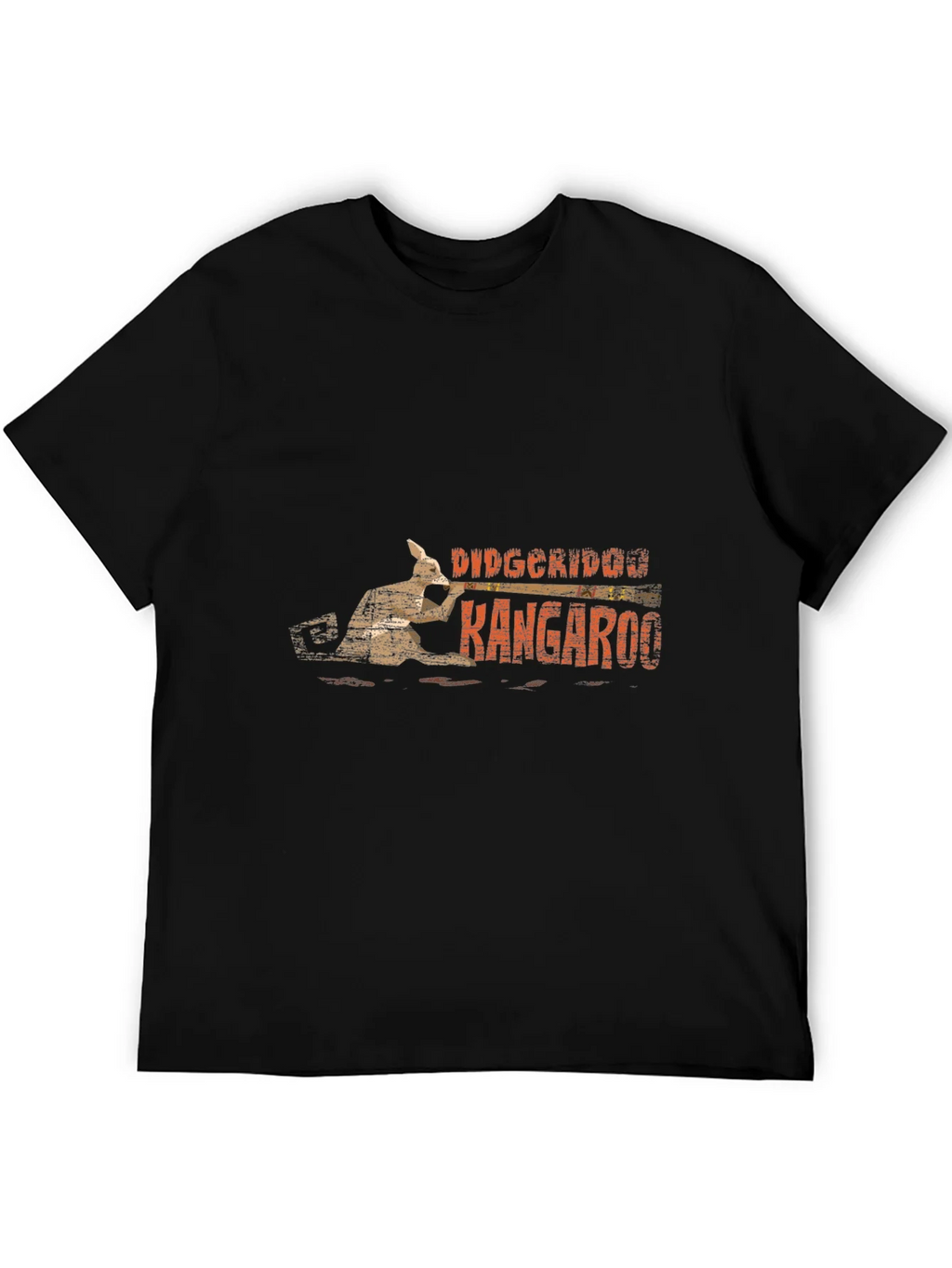 Didgeridoo Kangaroo Black T-Shirt product image 8