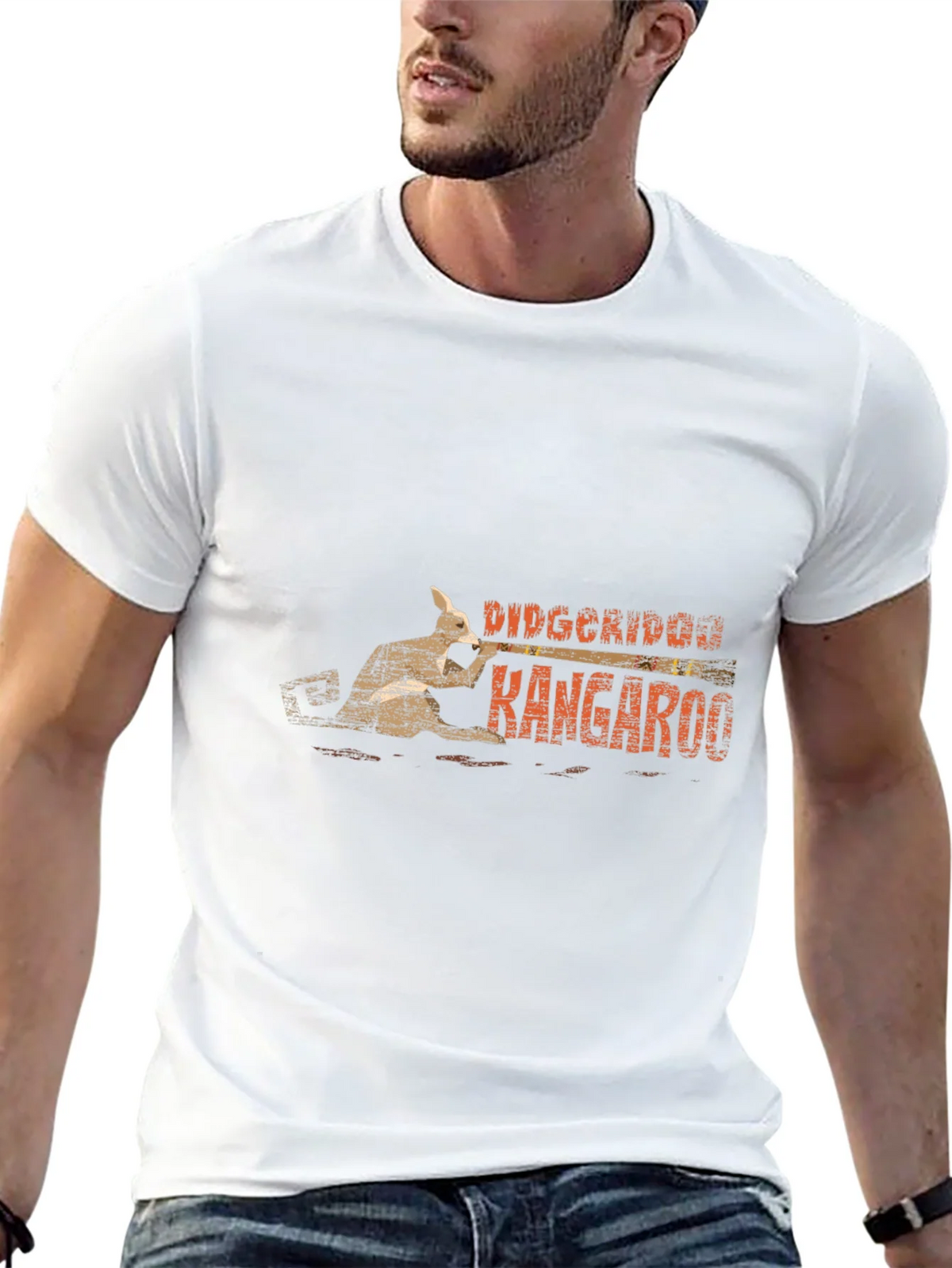 Didgeridoo Kangaroo Black T-Shirt product image 4
