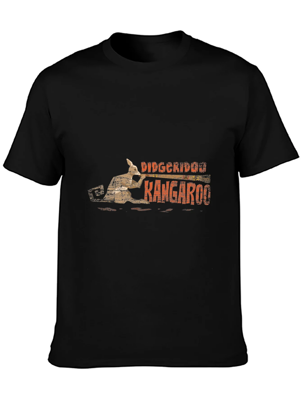 Didgeridoo Kangaroo Black T-Shirt product image 6