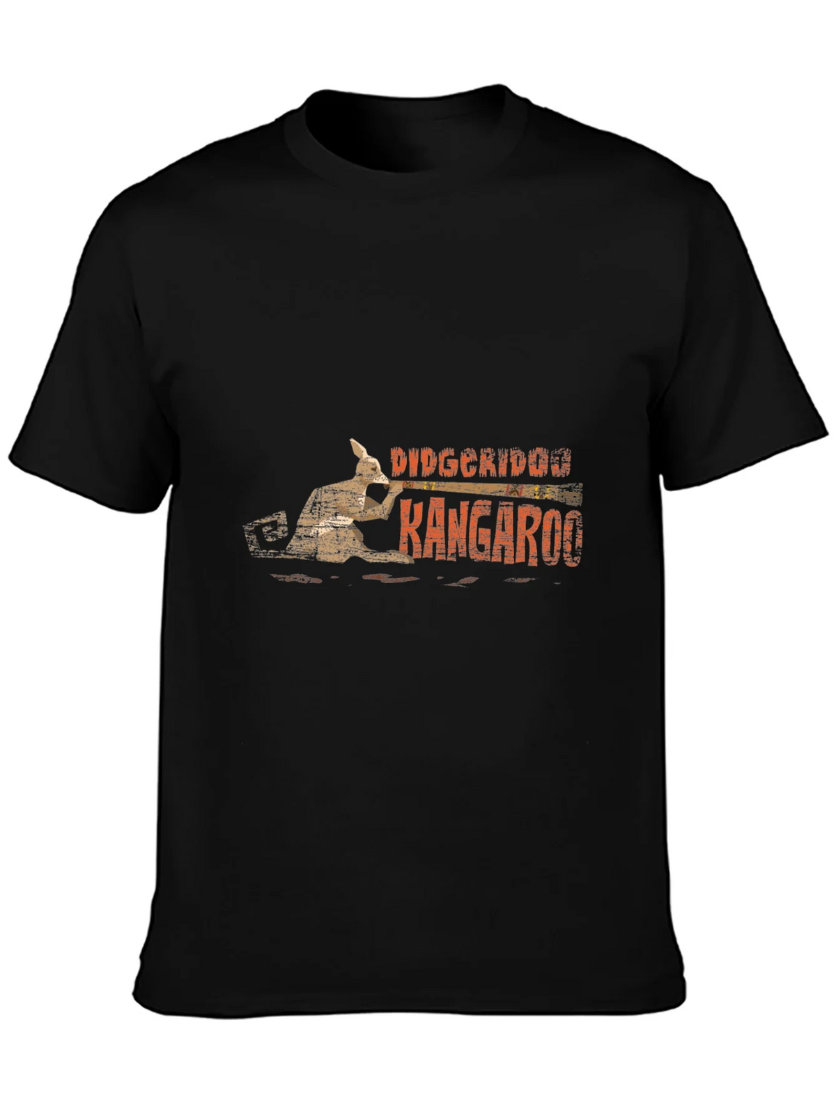 Didgeridoo Kangaroo Black T-Shirt product image 6