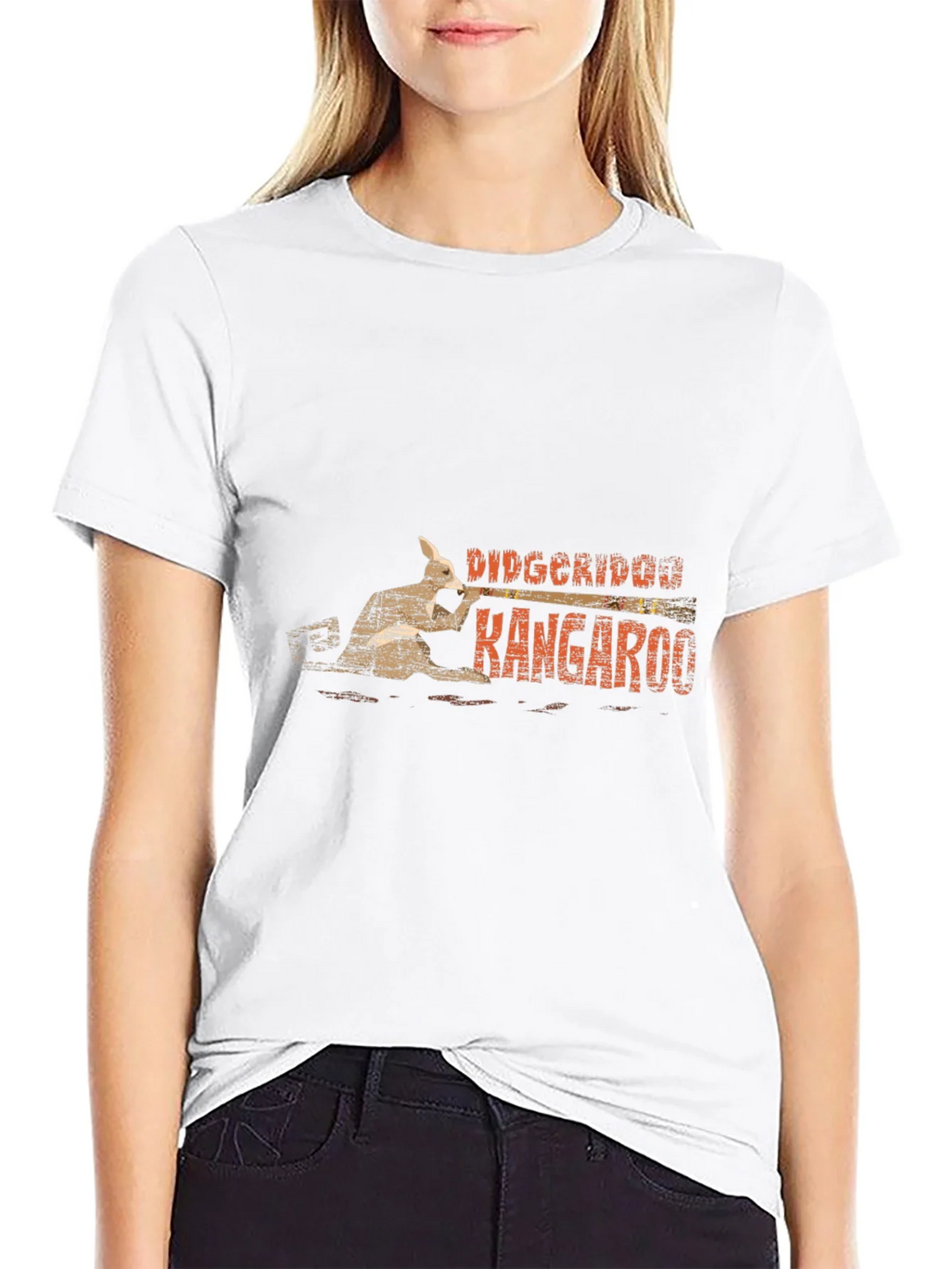 Didgeridoo Kangaroo Black T-Shirt product image 11