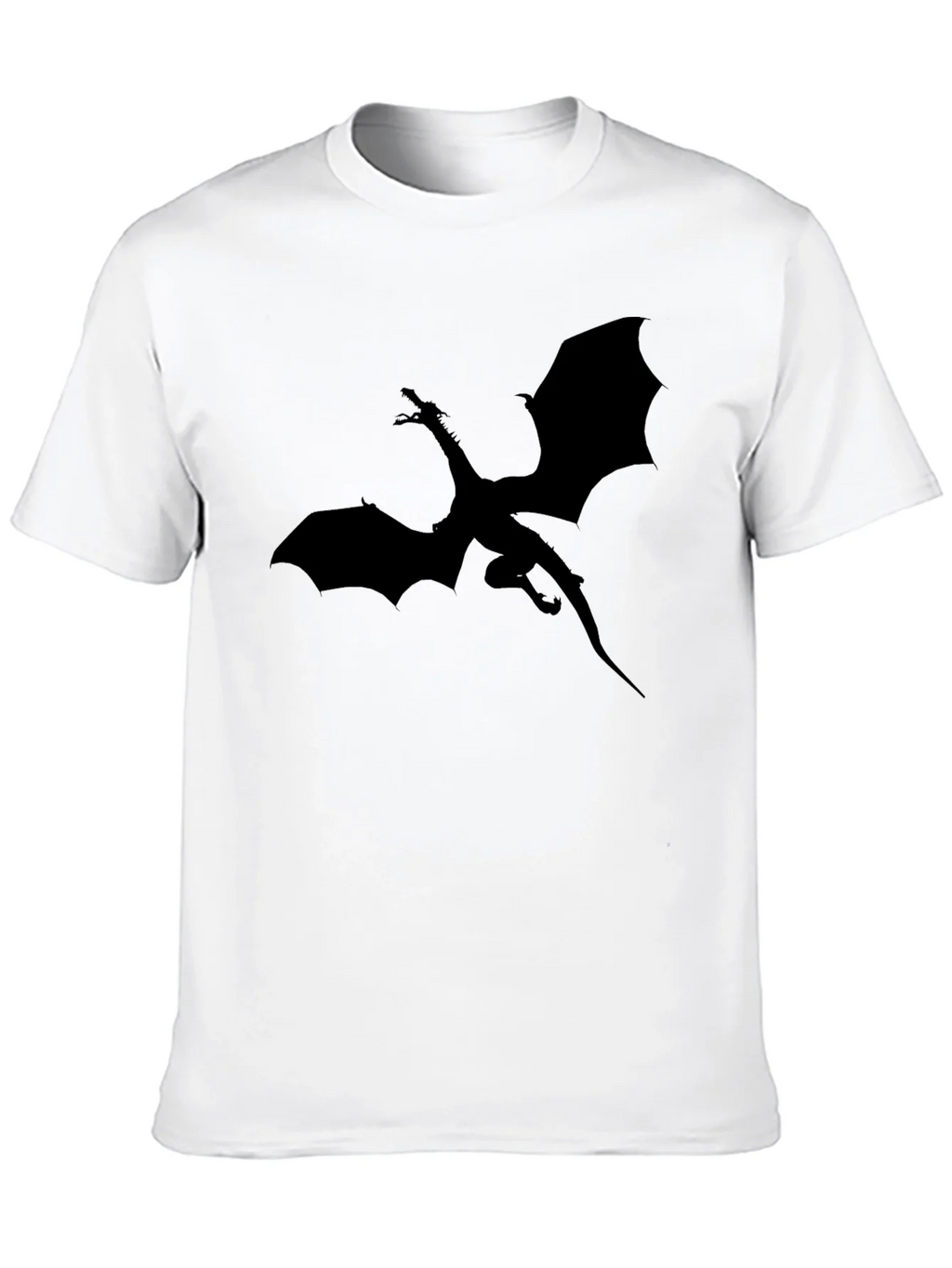 Dragon Silhouette Graphic T-Shirt - Black product image 12