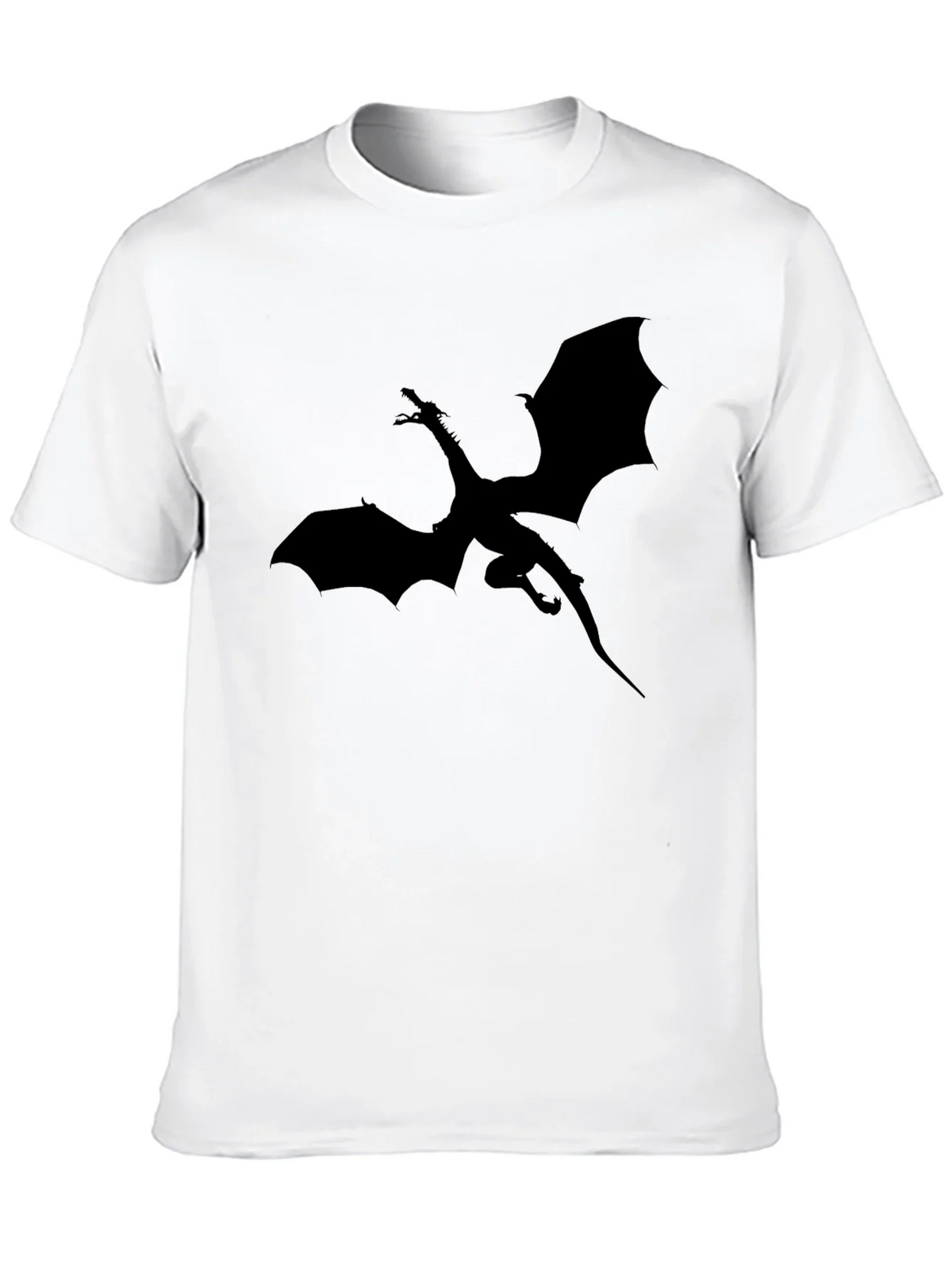 Dragon Silhouette Graphic T-Shirt - Black product image 12