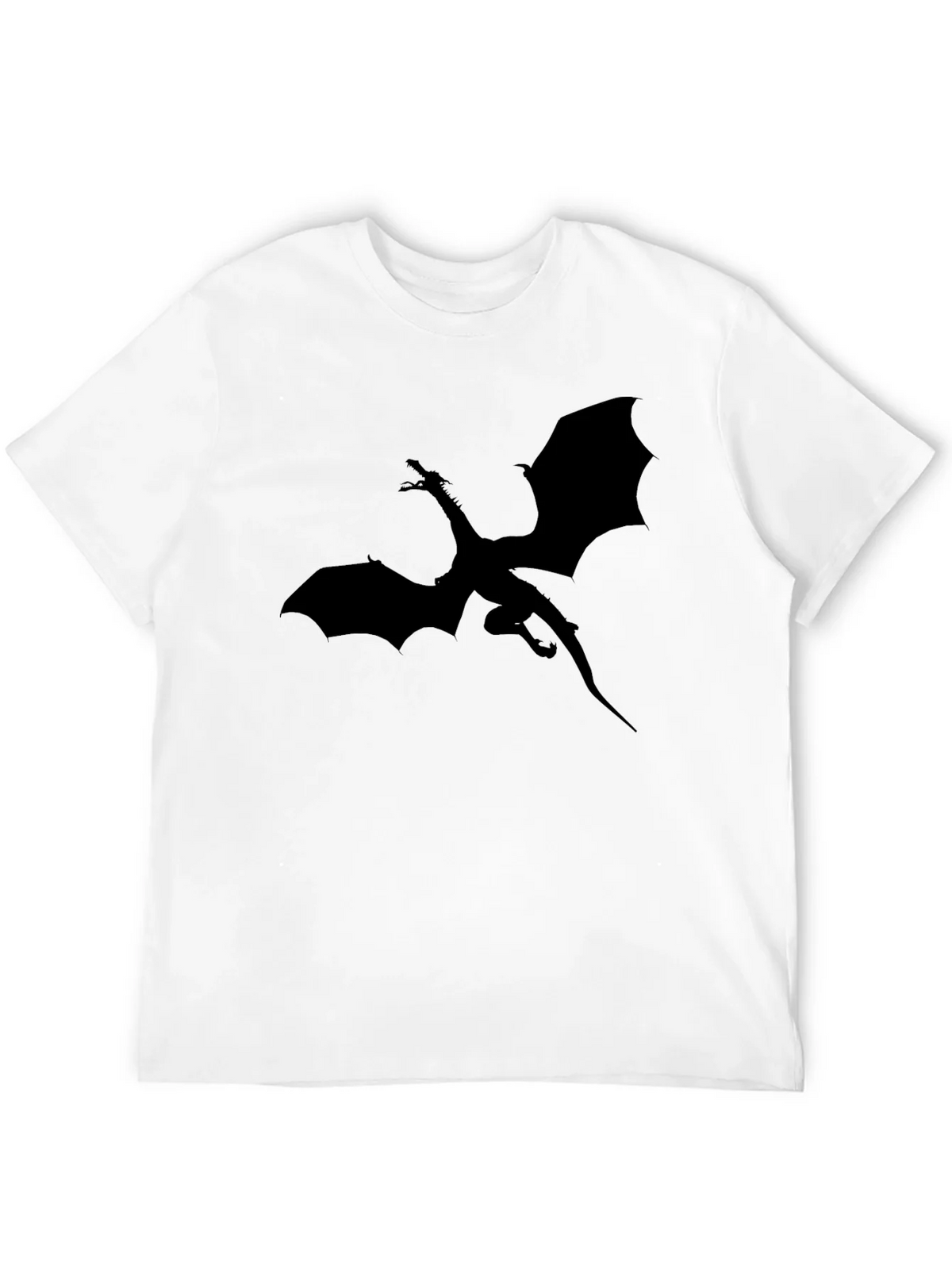Dragon Silhouette Graphic T-Shirt - Black product image 3
