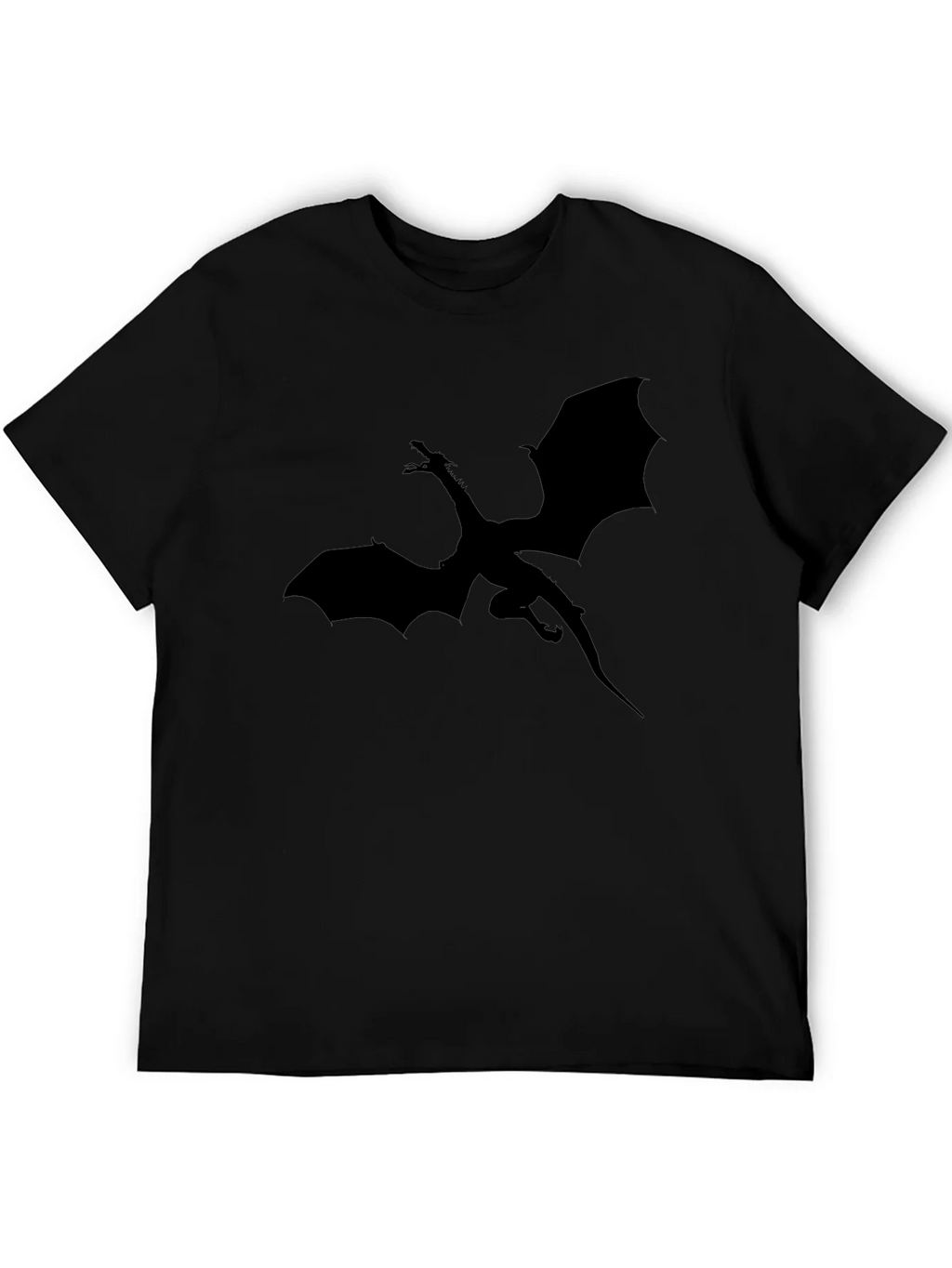 Dragon Silhouette Graphic T-Shirt - Black product image 8