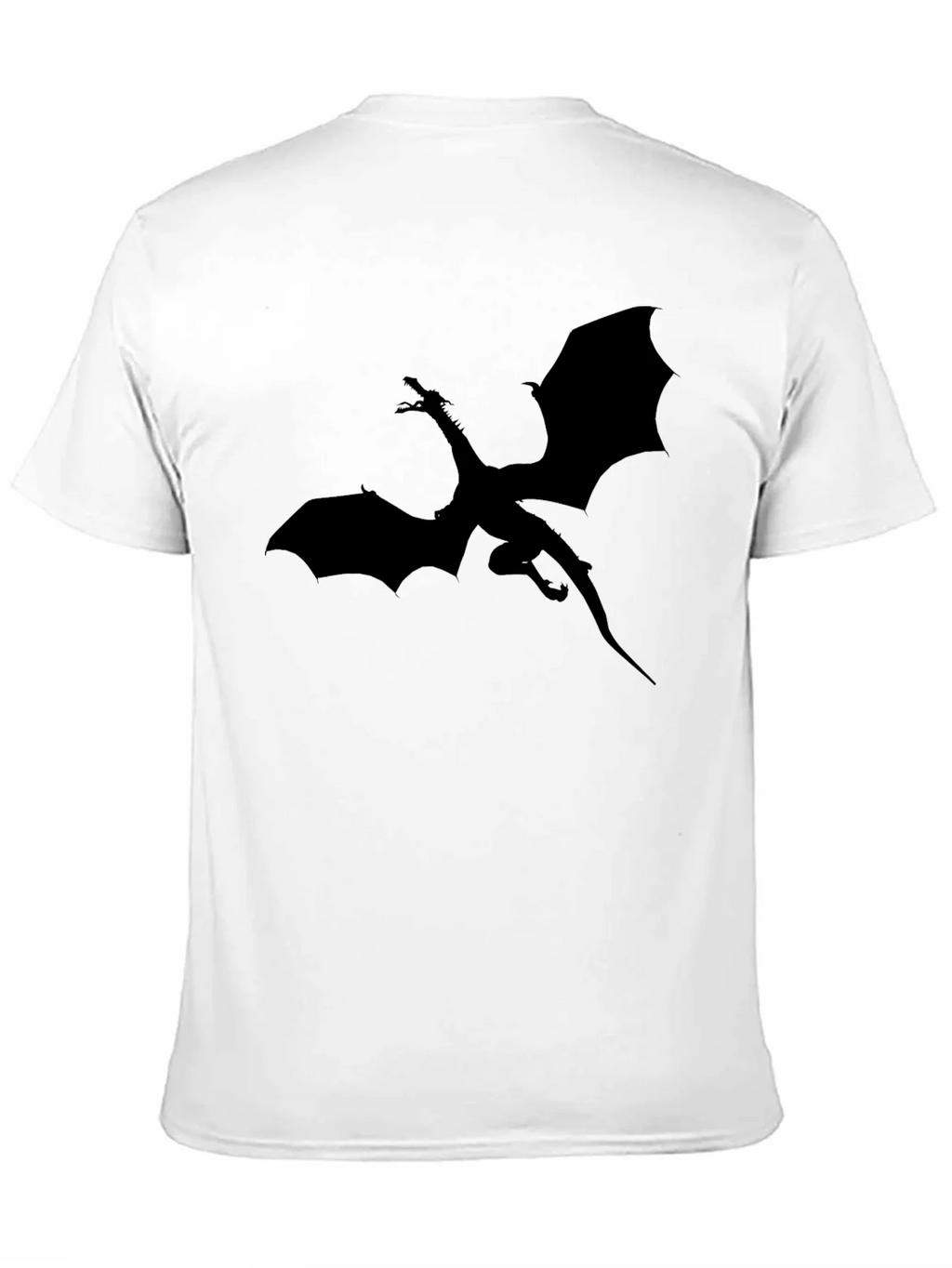 Dragon Silhouette Graphic T-Shirt - Black product image 2