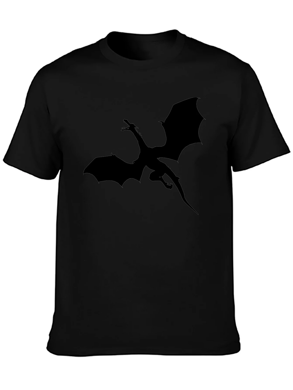 Dragon Silhouette Graphic T-Shirt - Black product image 6
