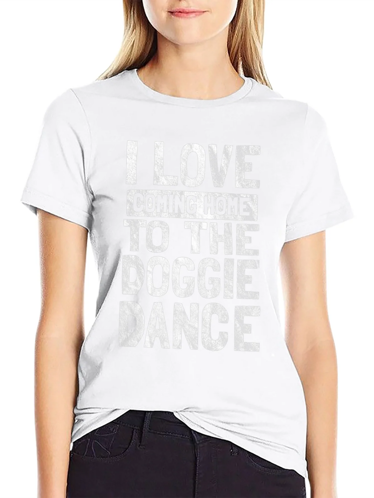 Dog Lover Tee: I Love Coming Home to the Doggie Dance product image 11