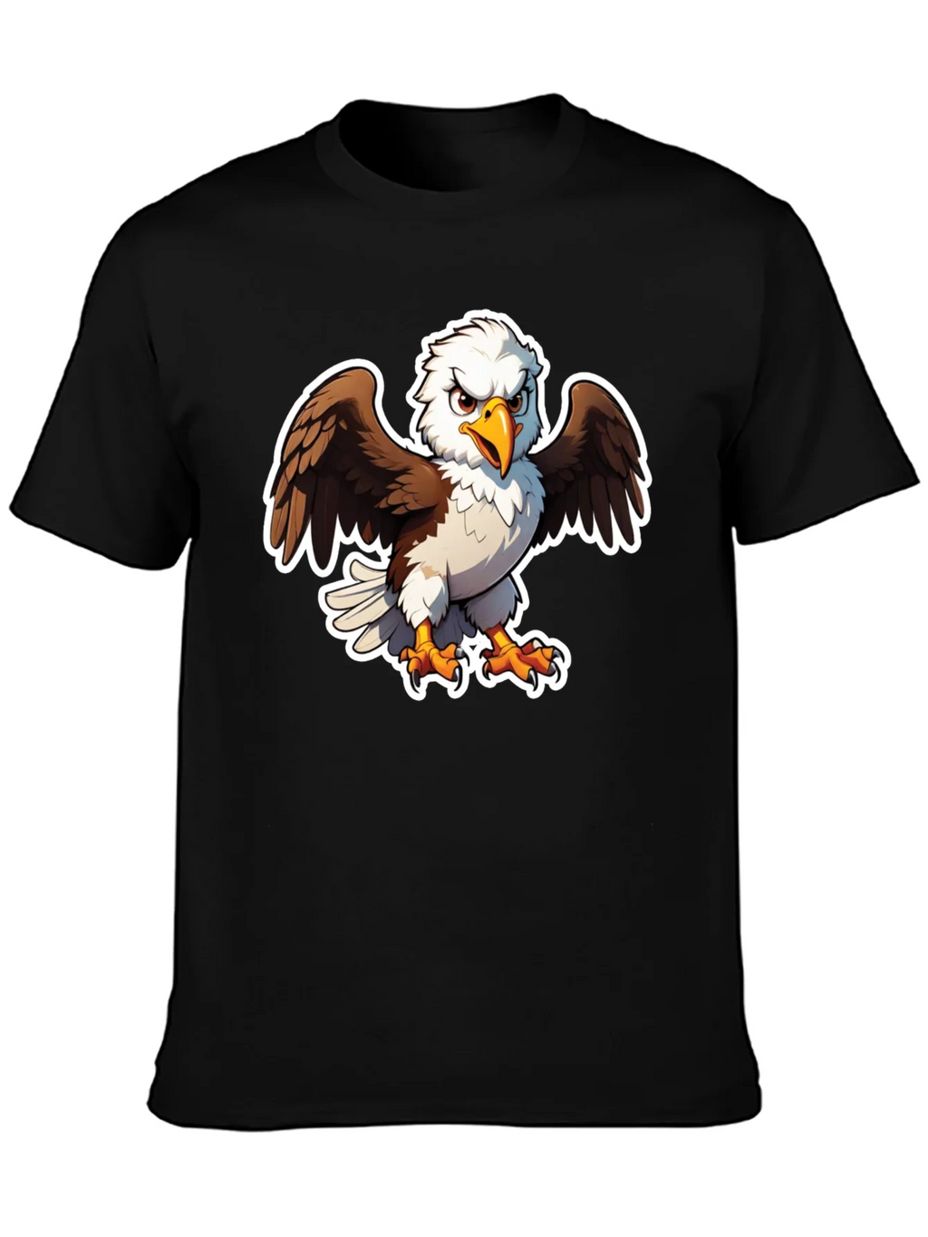 Bald Eagle Graphic Tee - Black Casual Shirt product image 3