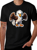 Bald Eagle Graphic Tee - Black Casual Shirt product image 1