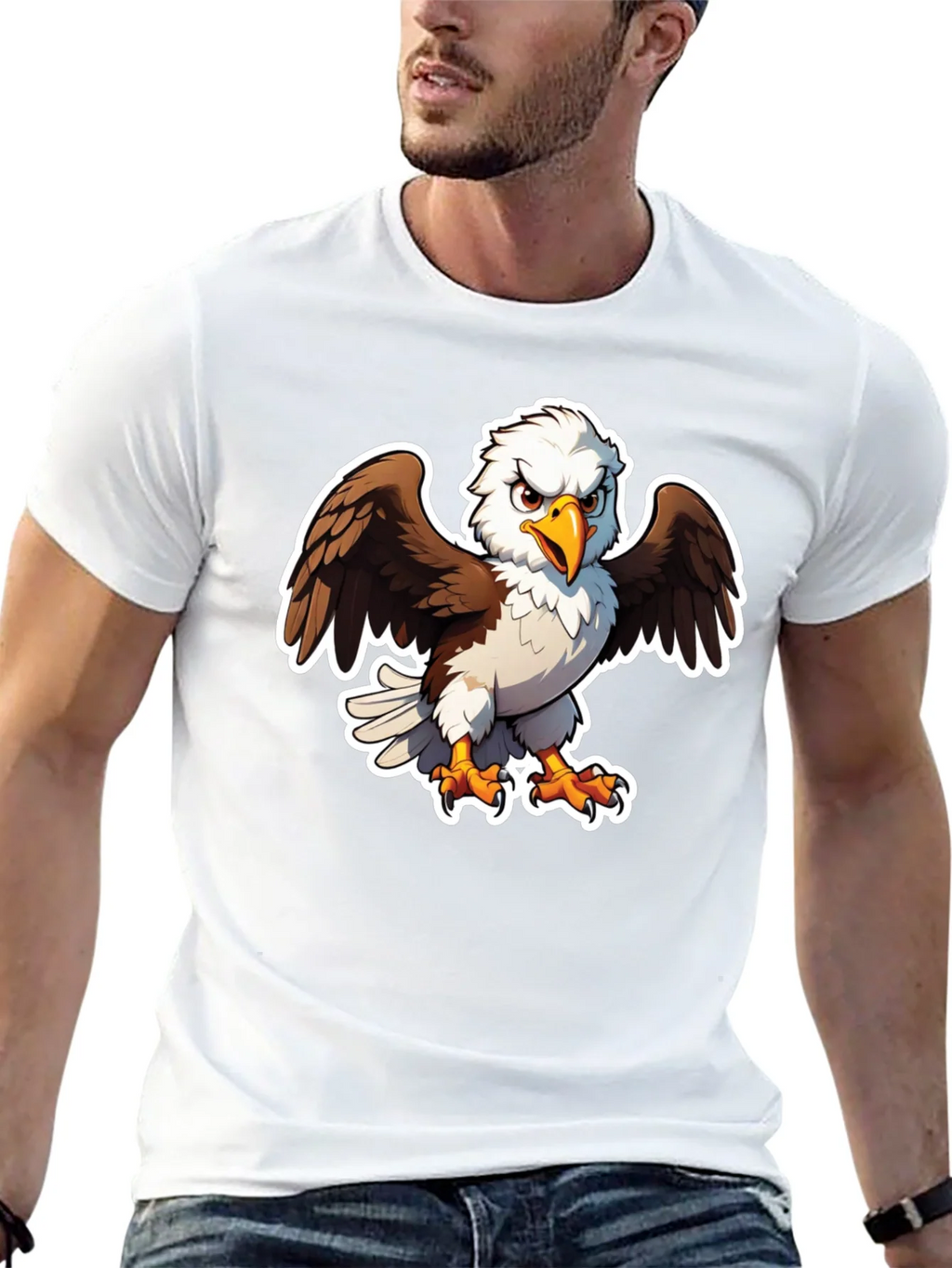 Bald Eagle Graphic Tee - Black Casual Shirt product image 12
