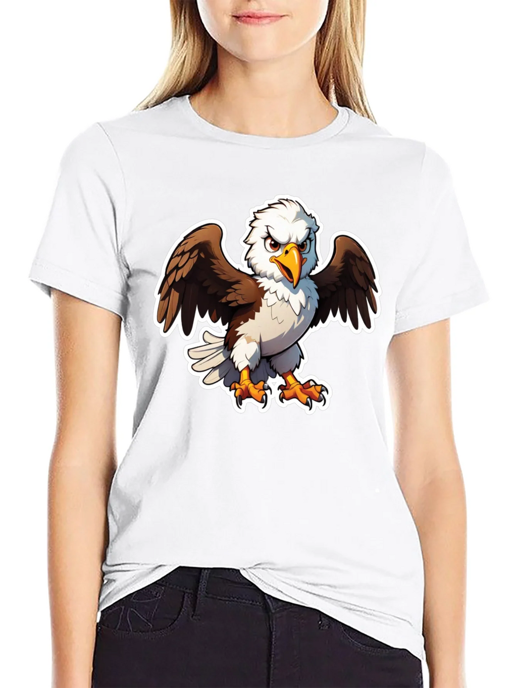 Bald Eagle Graphic Tee - Black Casual Shirt product image 8