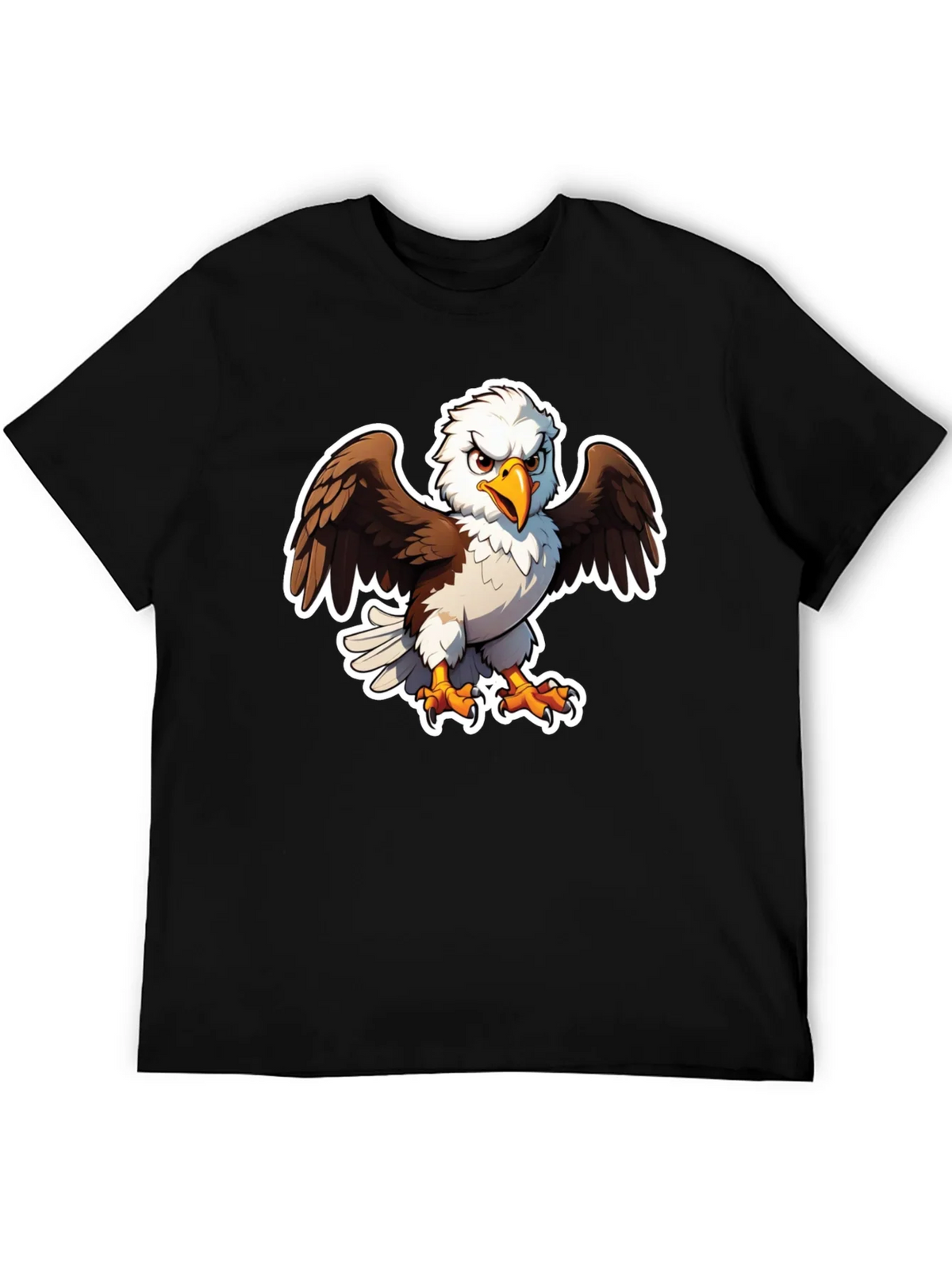 Bald Eagle Graphic Tee - Black Casual Shirt product image 5