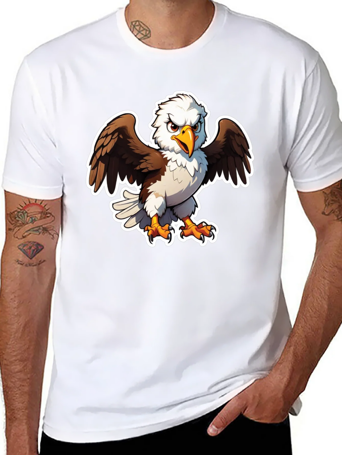 Bald Eagle Graphic Tee - Black Casual Shirt product image 7
