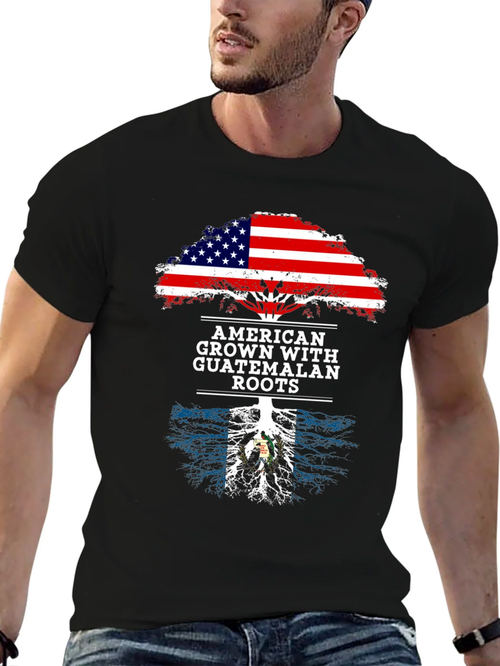 American Grown with Guatemalan Roots T-Shirt product image 9