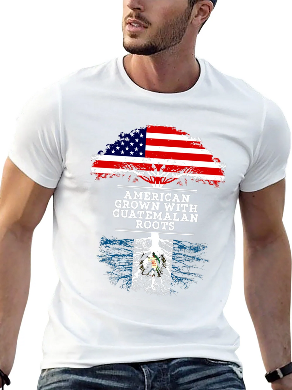 American Grown with Guatemalan Roots T-Shirt product image 4