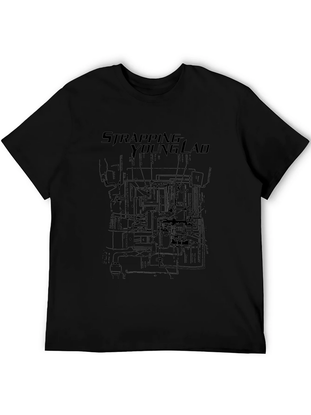 Strapping Young Lad Black Graphic Tee product image 8
