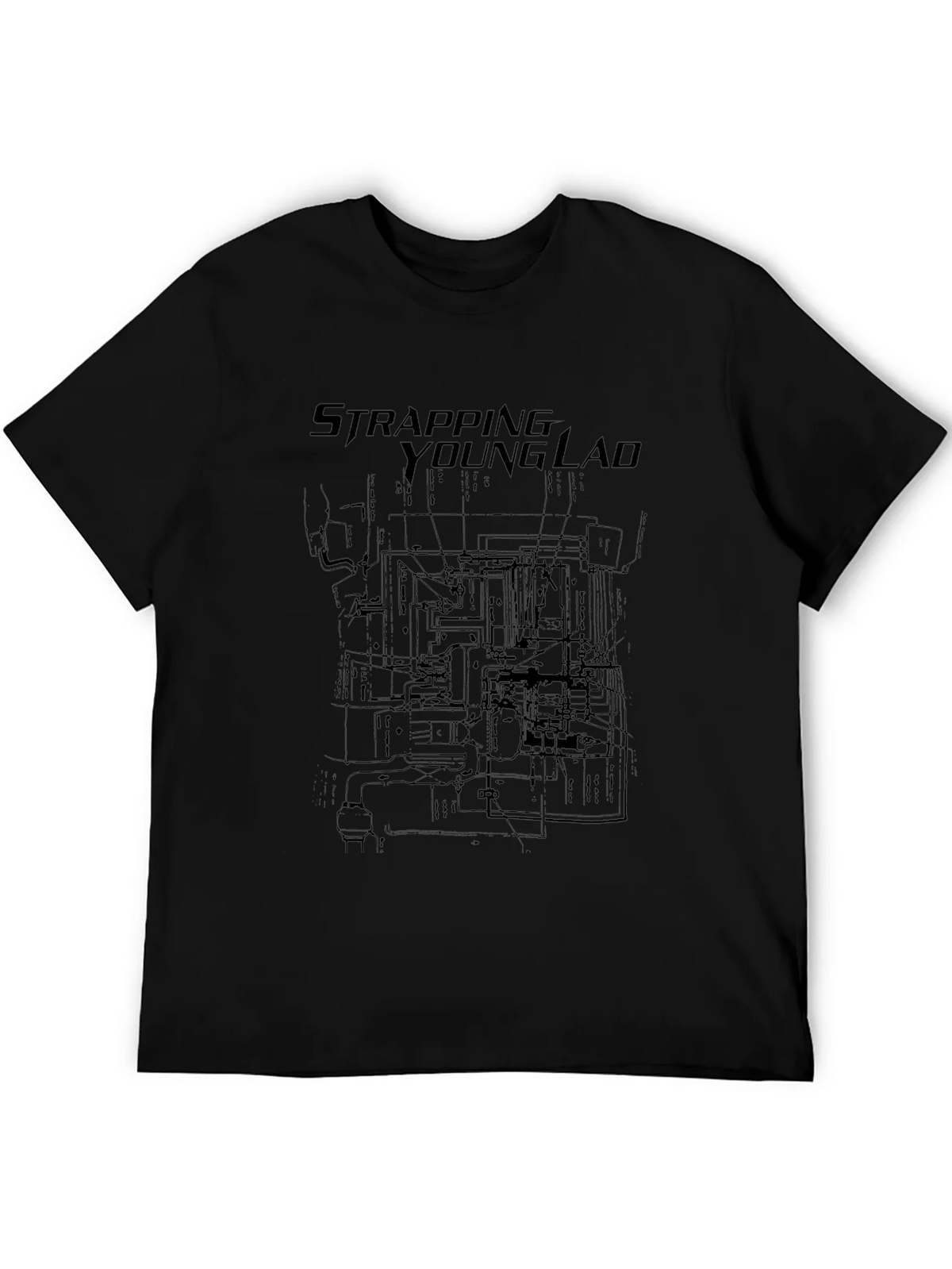 Strapping Young Lad Black Graphic Tee product image 8