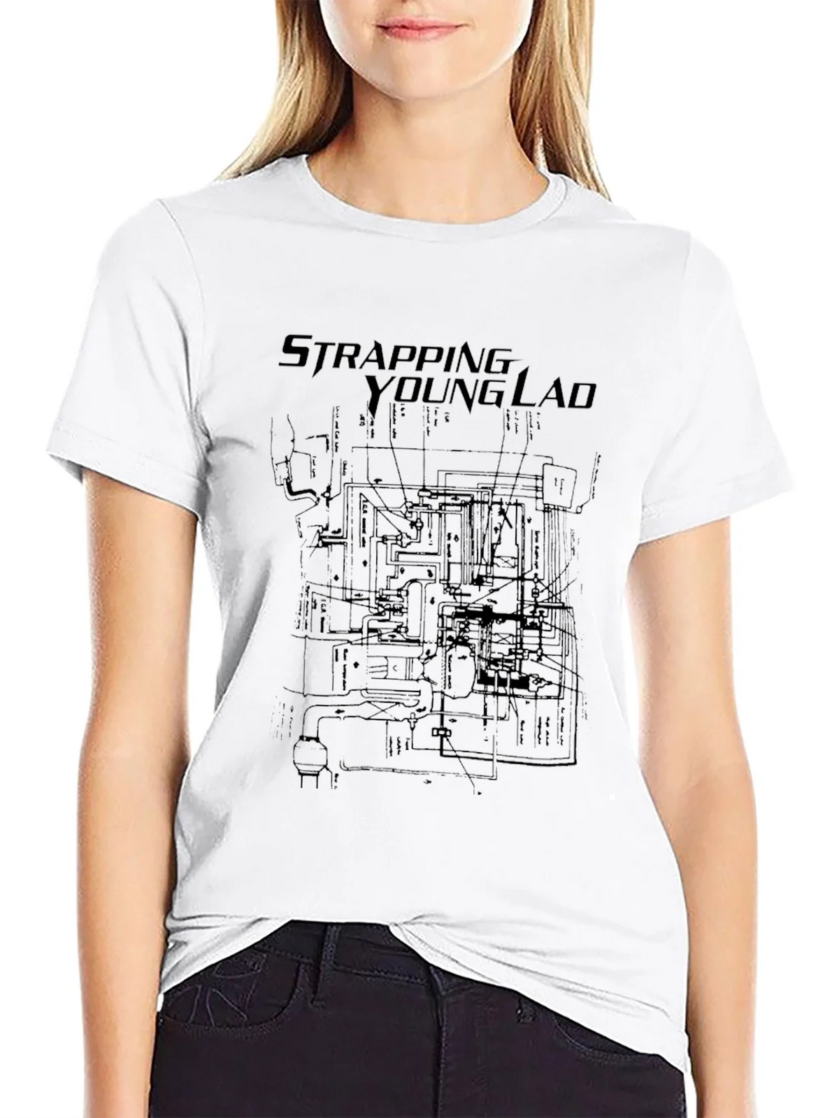Strapping Young Lad Black Graphic Tee product image 11