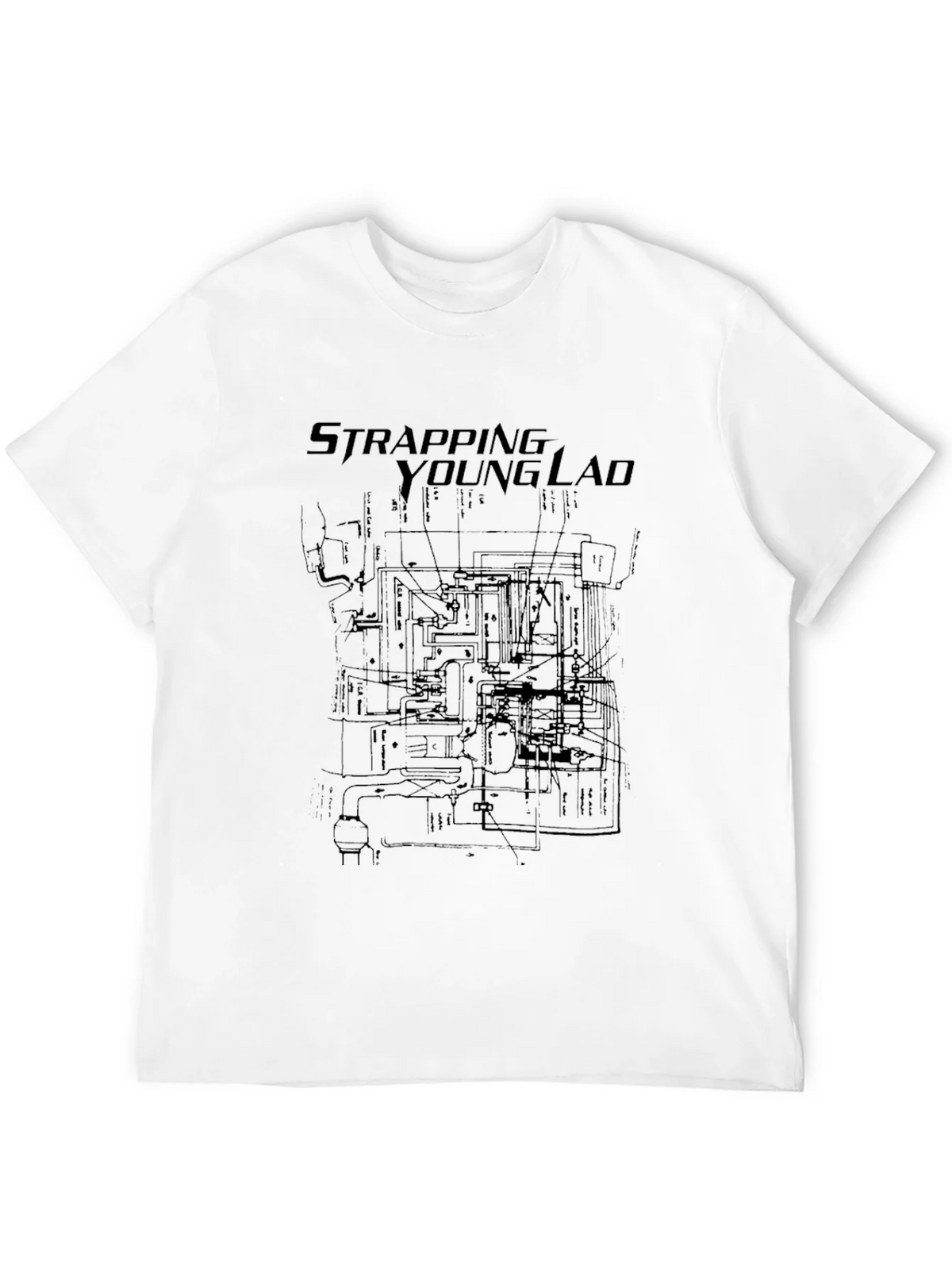Strapping Young Lad Black Graphic Tee product image 3