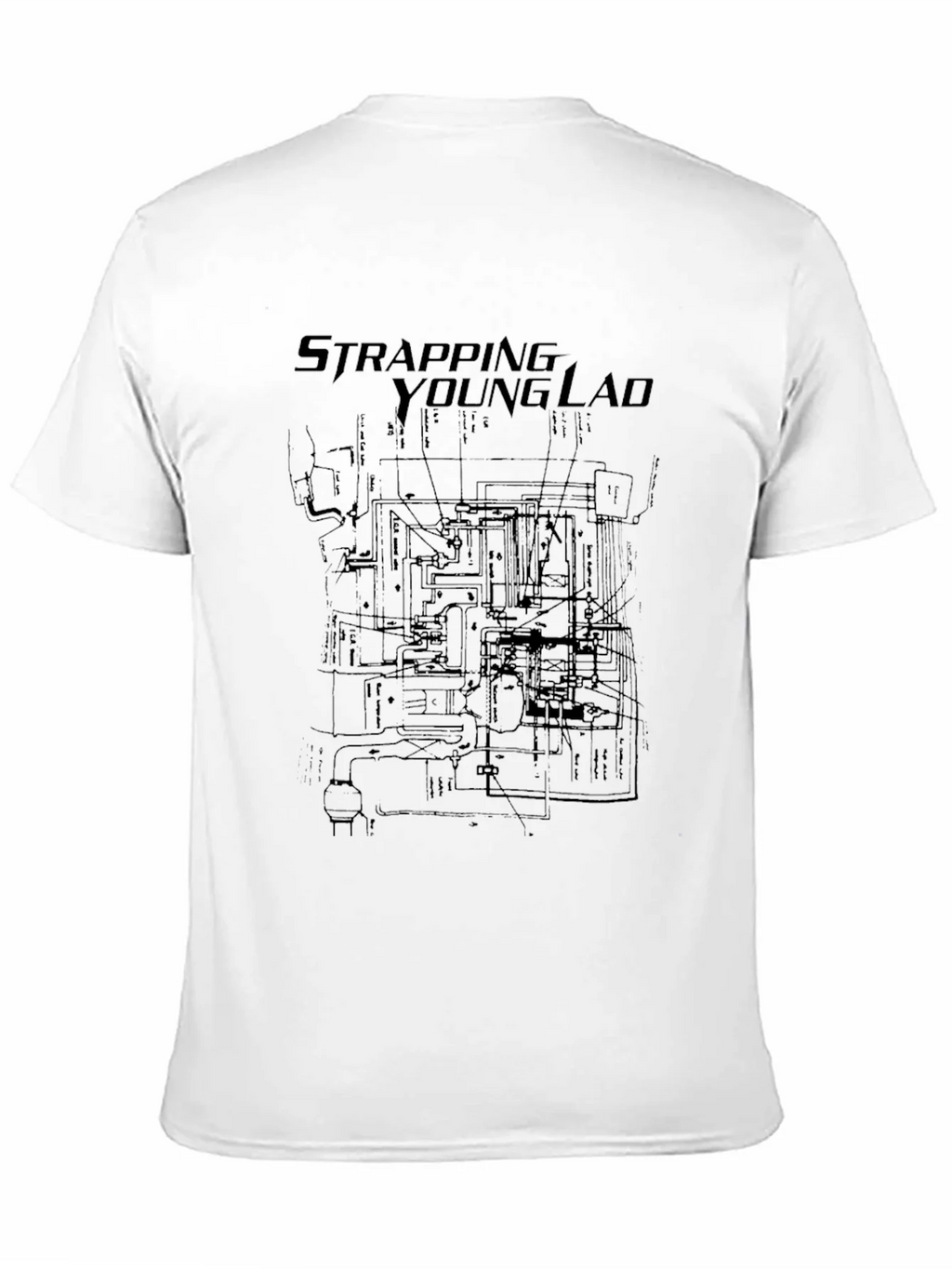 Strapping Young Lad Black Graphic Tee product image 2