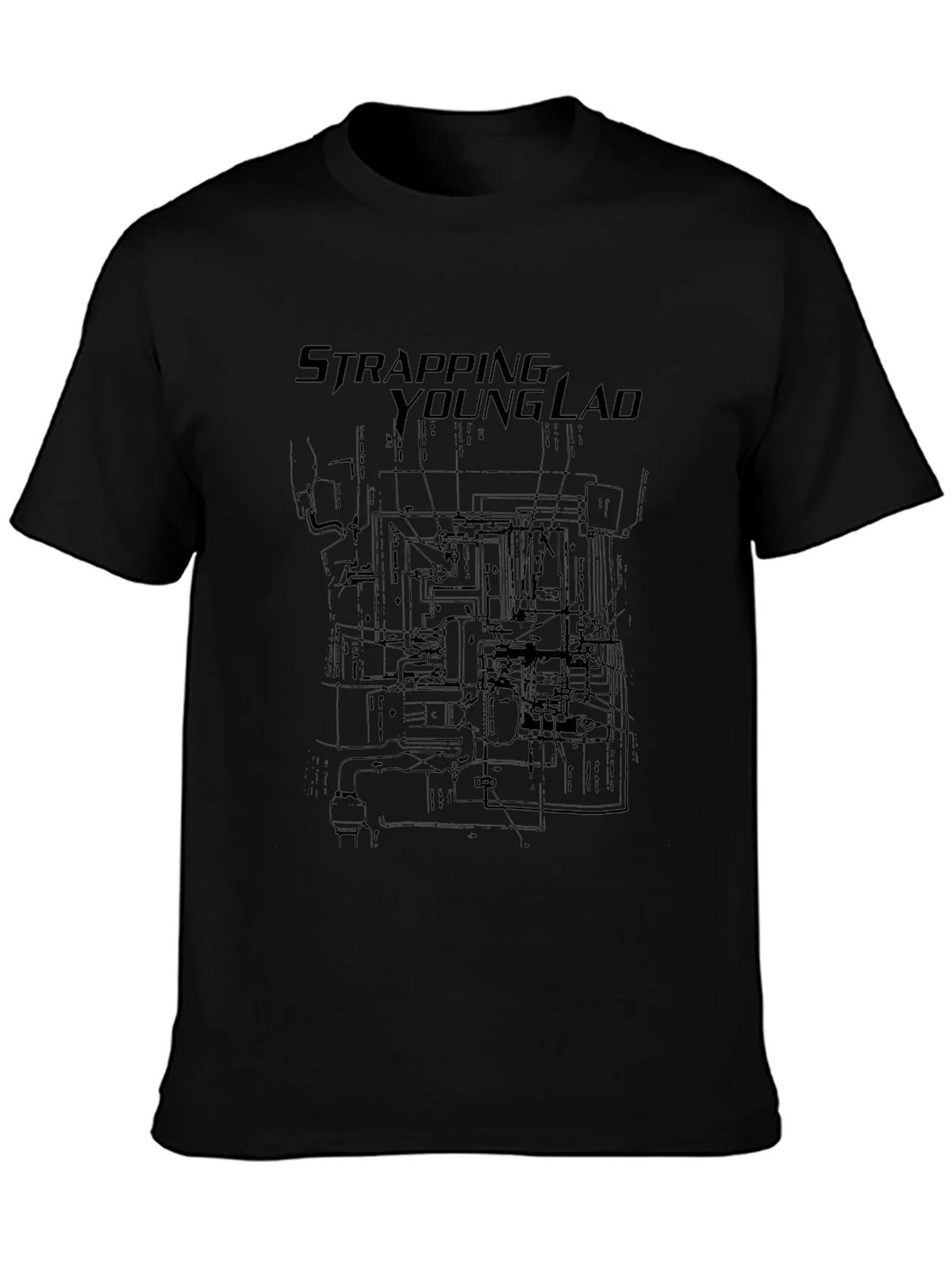 Strapping Young Lad Black Graphic Tee product image 6