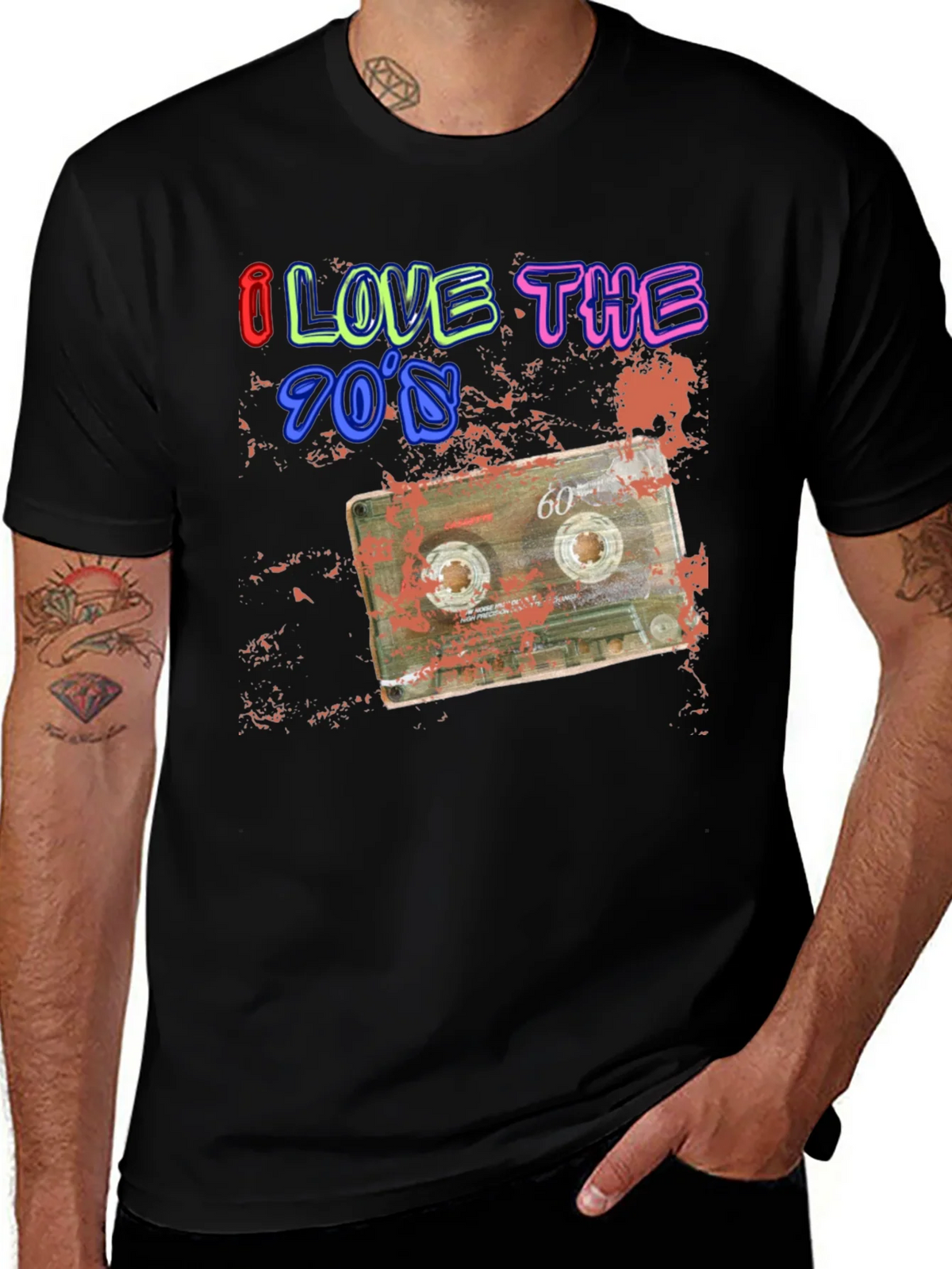 I Love the 70s Retro Cassette Graphic Tee product image 1