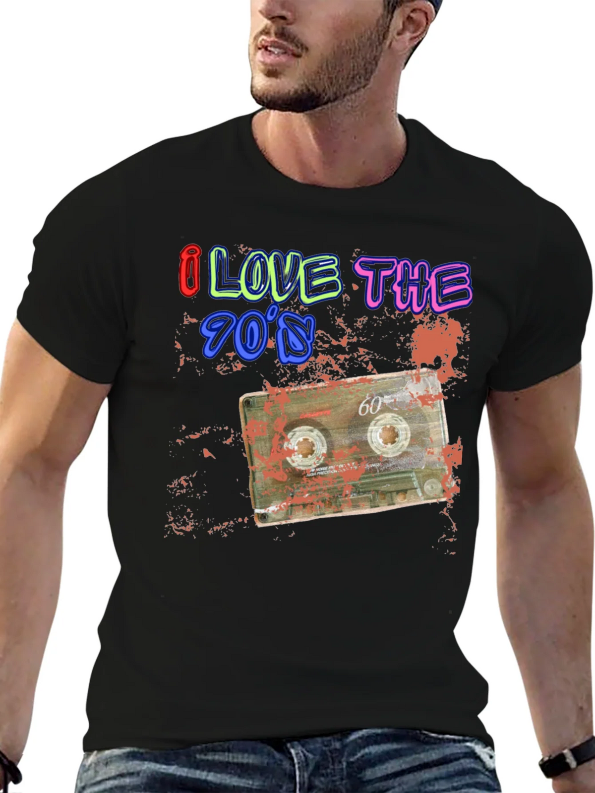 I Love the 70s Retro Cassette Graphic Tee product image 9