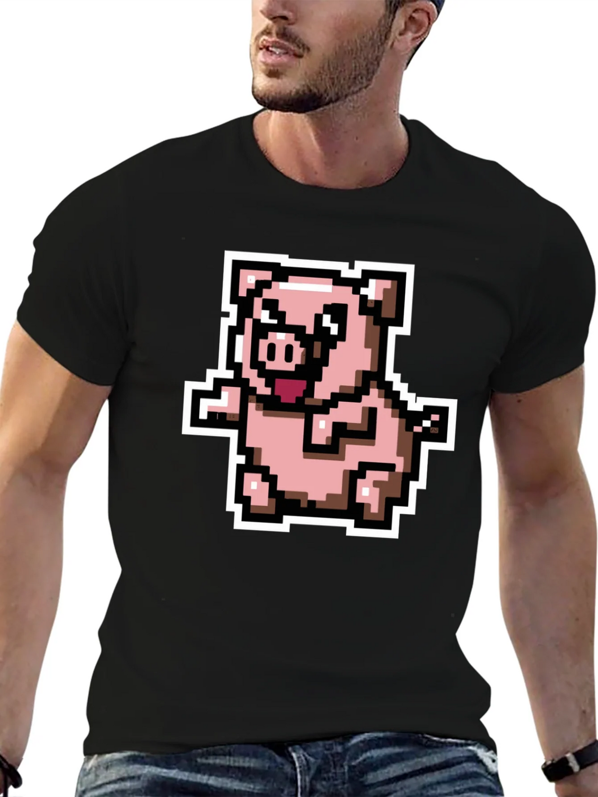 Pixel Pig T-Shirt - Cute Retro Gaming Tee product image 9