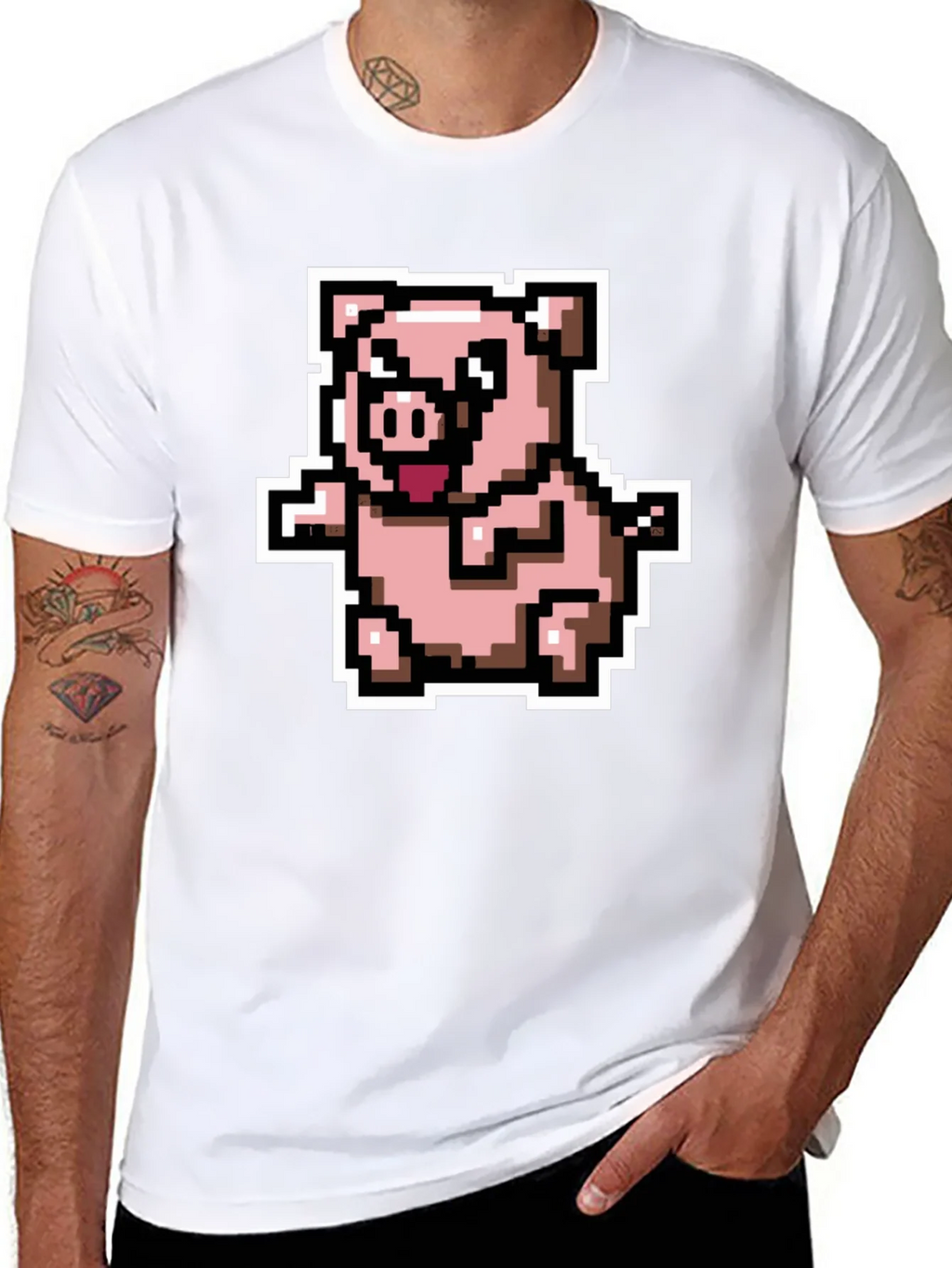 Pixel Pig T-Shirt - Cute Retro Gaming Tee product image 10