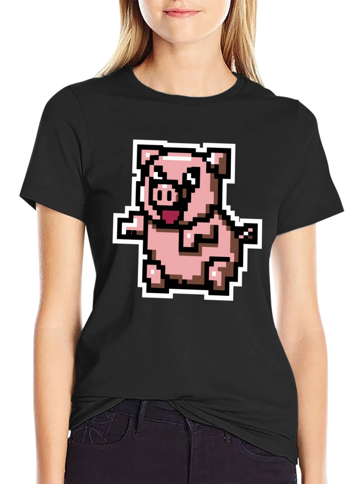 Pixel Pig T-Shirt - Cute Retro Gaming Tee product image 5