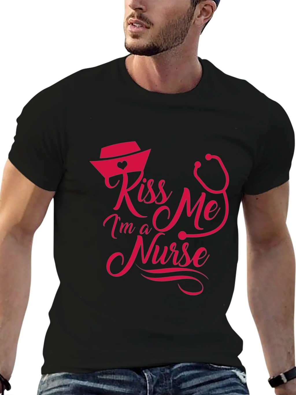 Kiss Me Im a Nurse T-Shirt product image 9