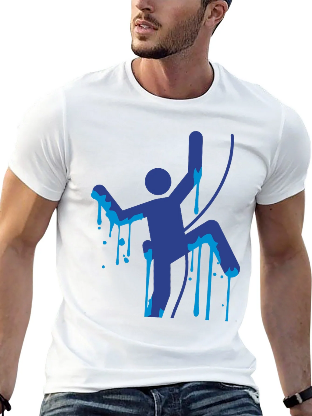 Climbing Man Graphic Tee - Unique Design product image 8