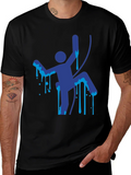 Climbing Man Graphic Tee - Unique Design product image 1