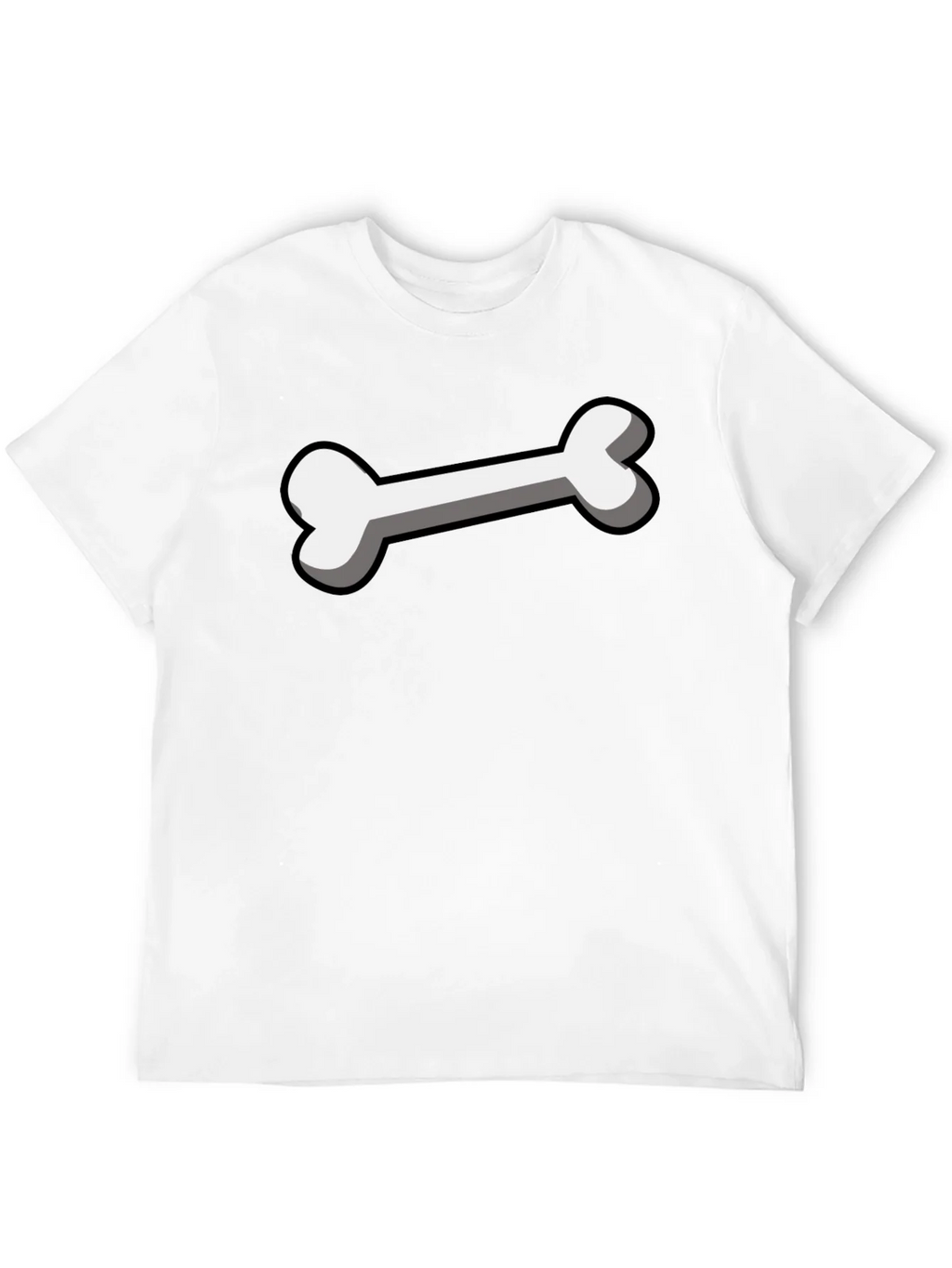 Bone Graphic Black T-Shirt - Funny Cartoon product image 3