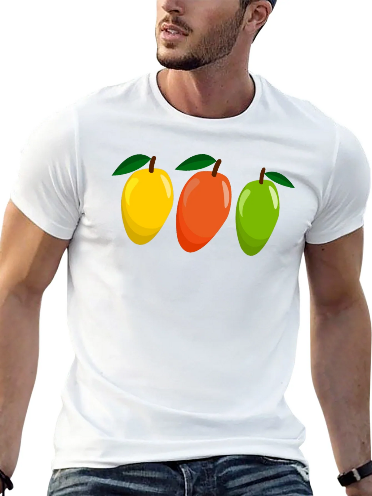 Mango Trio Graphic Tee - Fruit Lovers T-Shirt product image 4