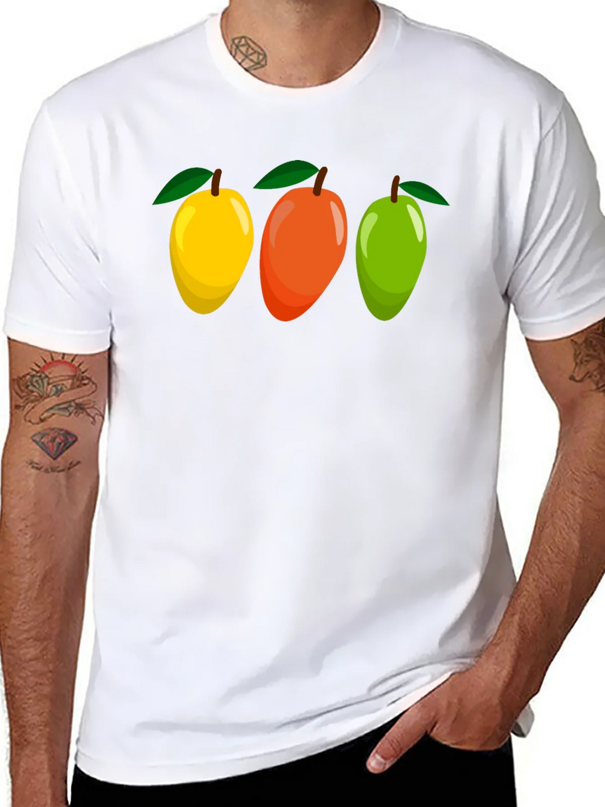 Mango Trio Graphic Tee - Fruit Lovers T-Shirt product image 10