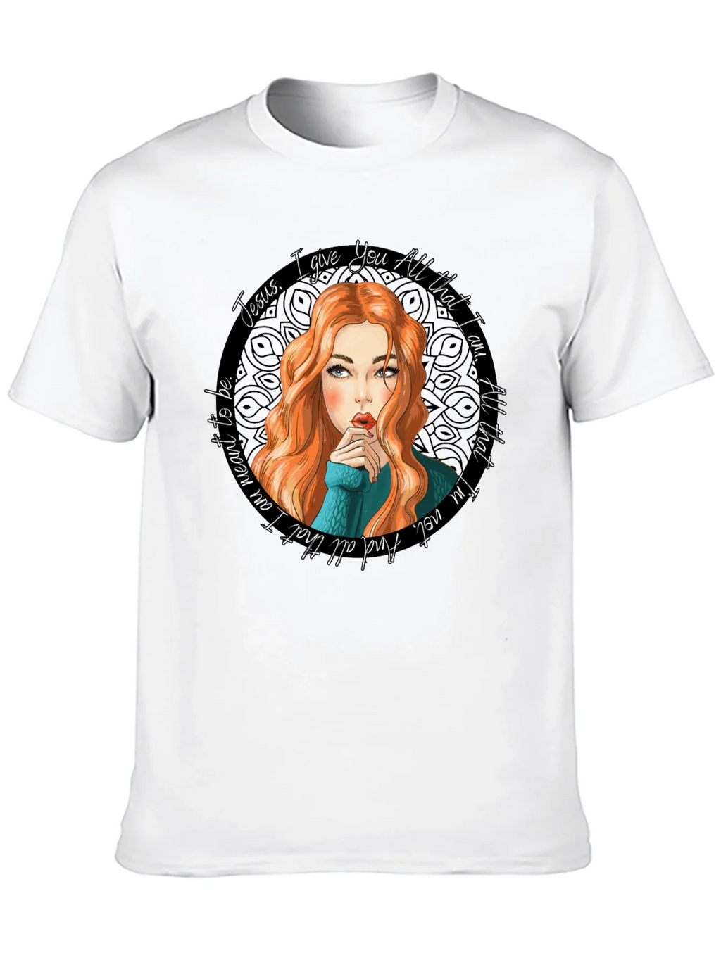Jesus I Give You All Black Graphic Tee product image 9