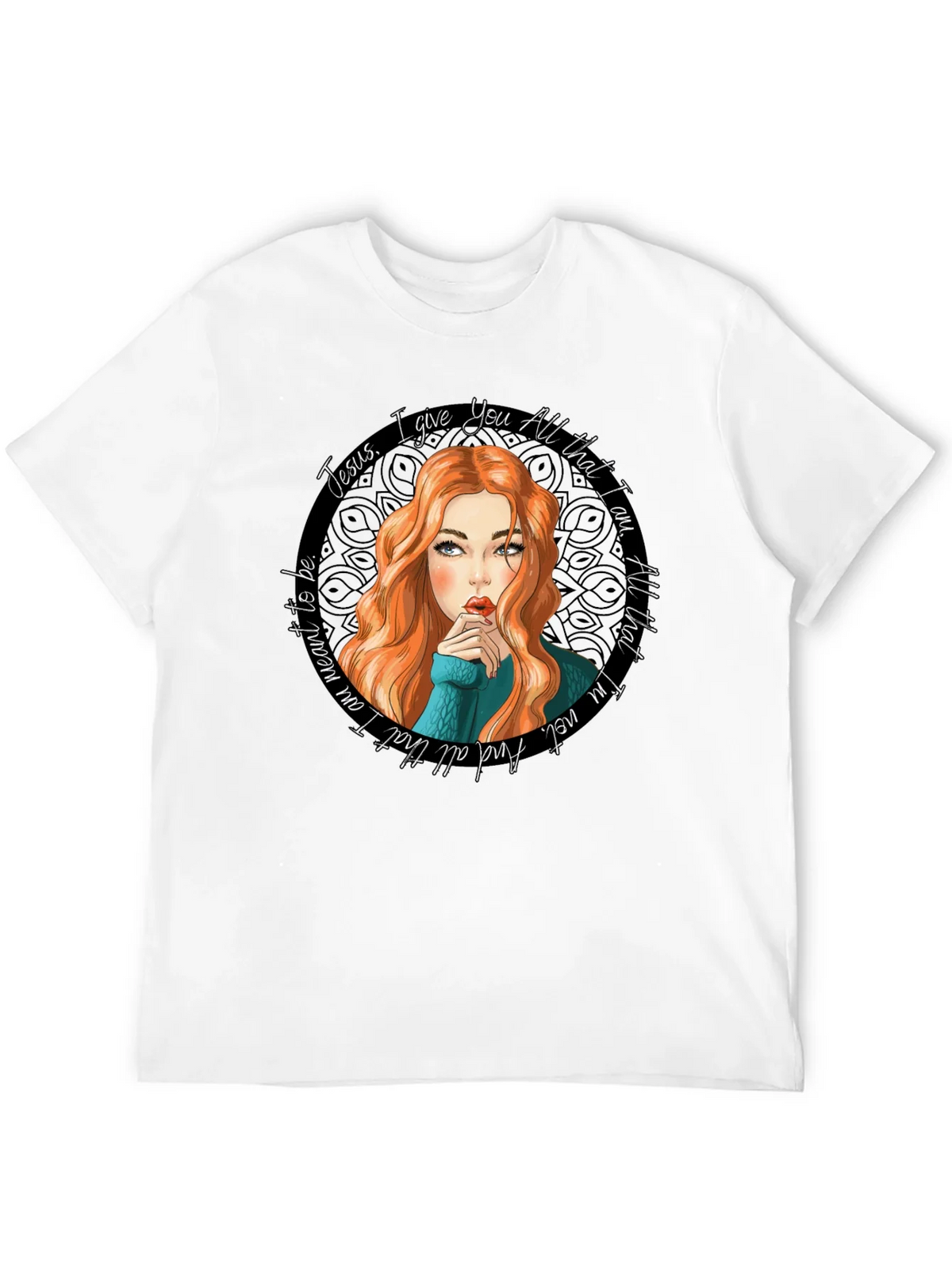 Jesus I Give You All Black Graphic Tee product image 11