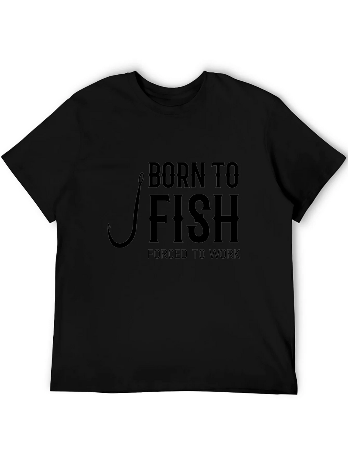 Born To Fish Black T-Shirt - Fishing Lover Tee product image 8