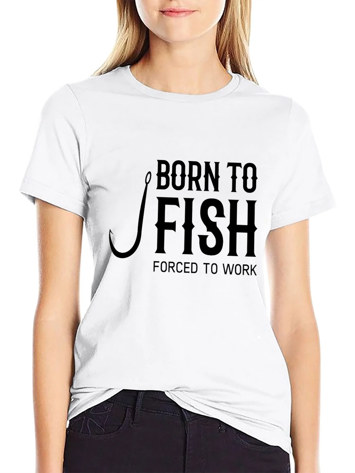 Born To Fish Black T-Shirt - Fishing Lover Tee product image 11