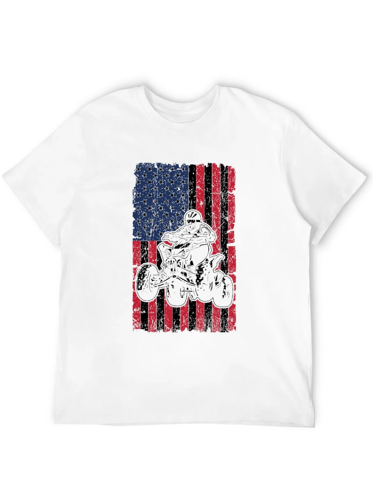 American Flag ATV Rider Graphic Tee product image 3