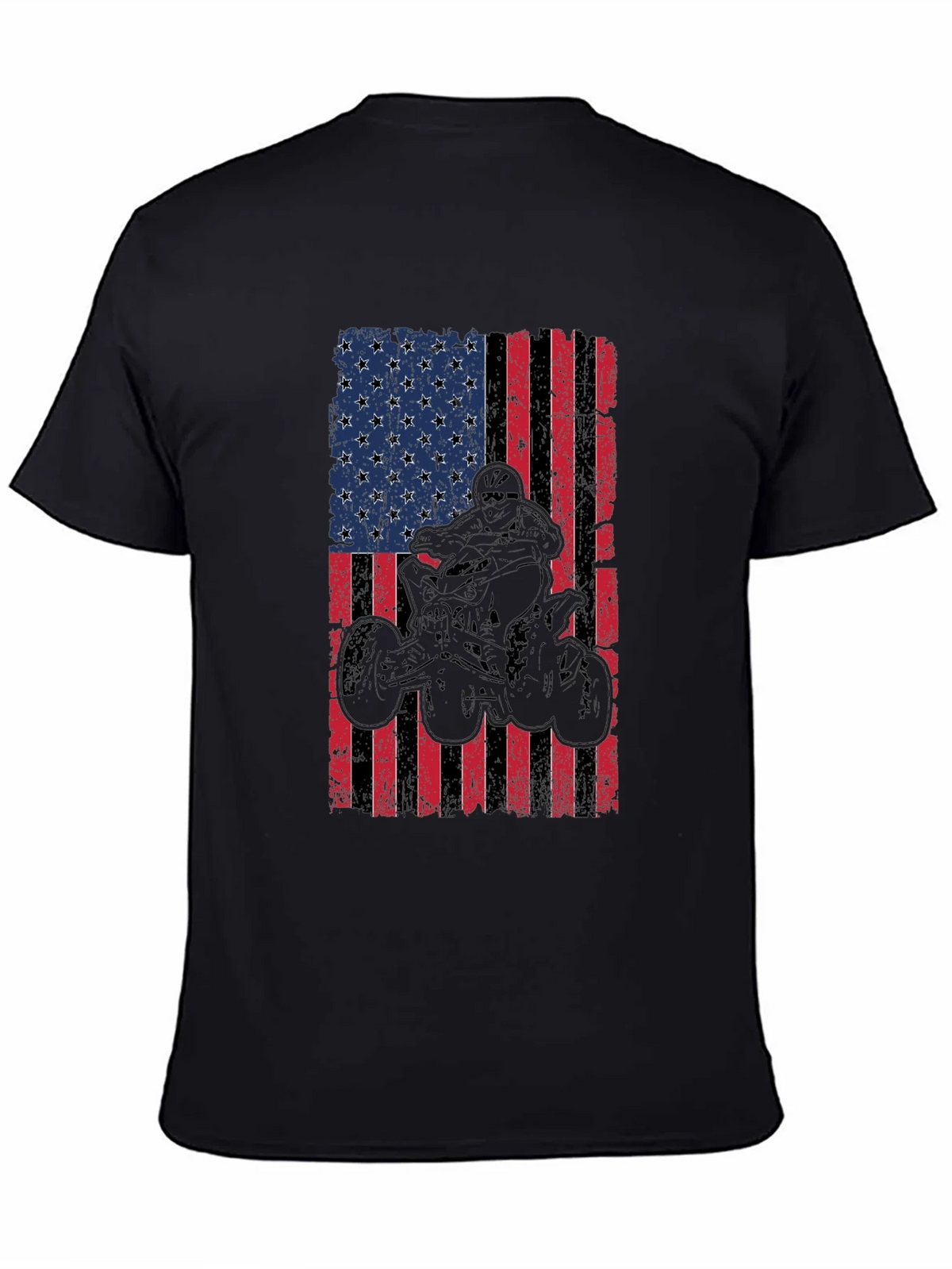 American Flag ATV Rider Graphic Tee product image 7
