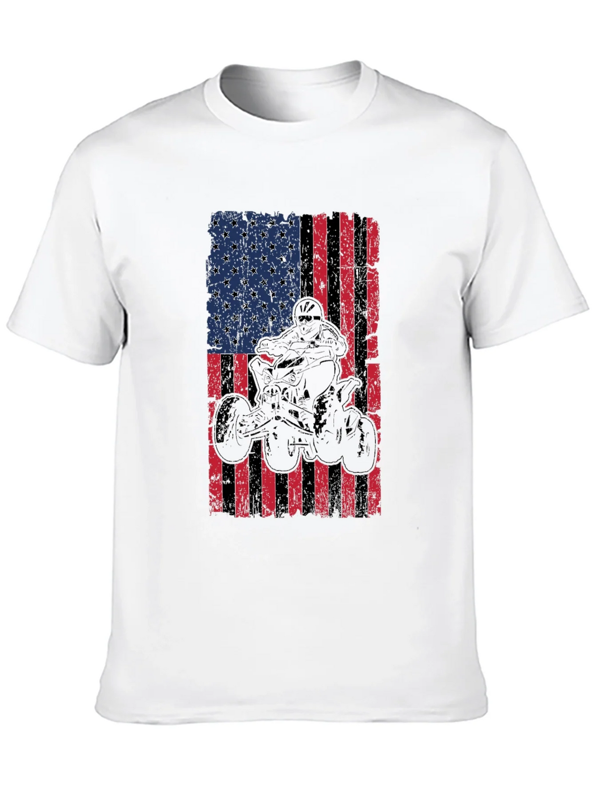 American Flag ATV Rider Graphic Tee product image 12