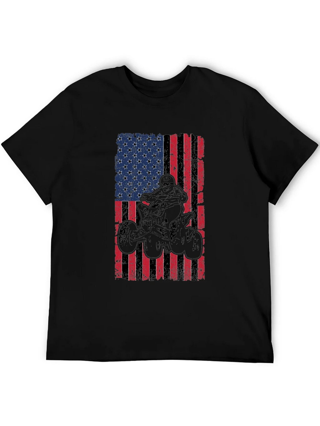 American Flag ATV Rider Graphic Tee product image 8
