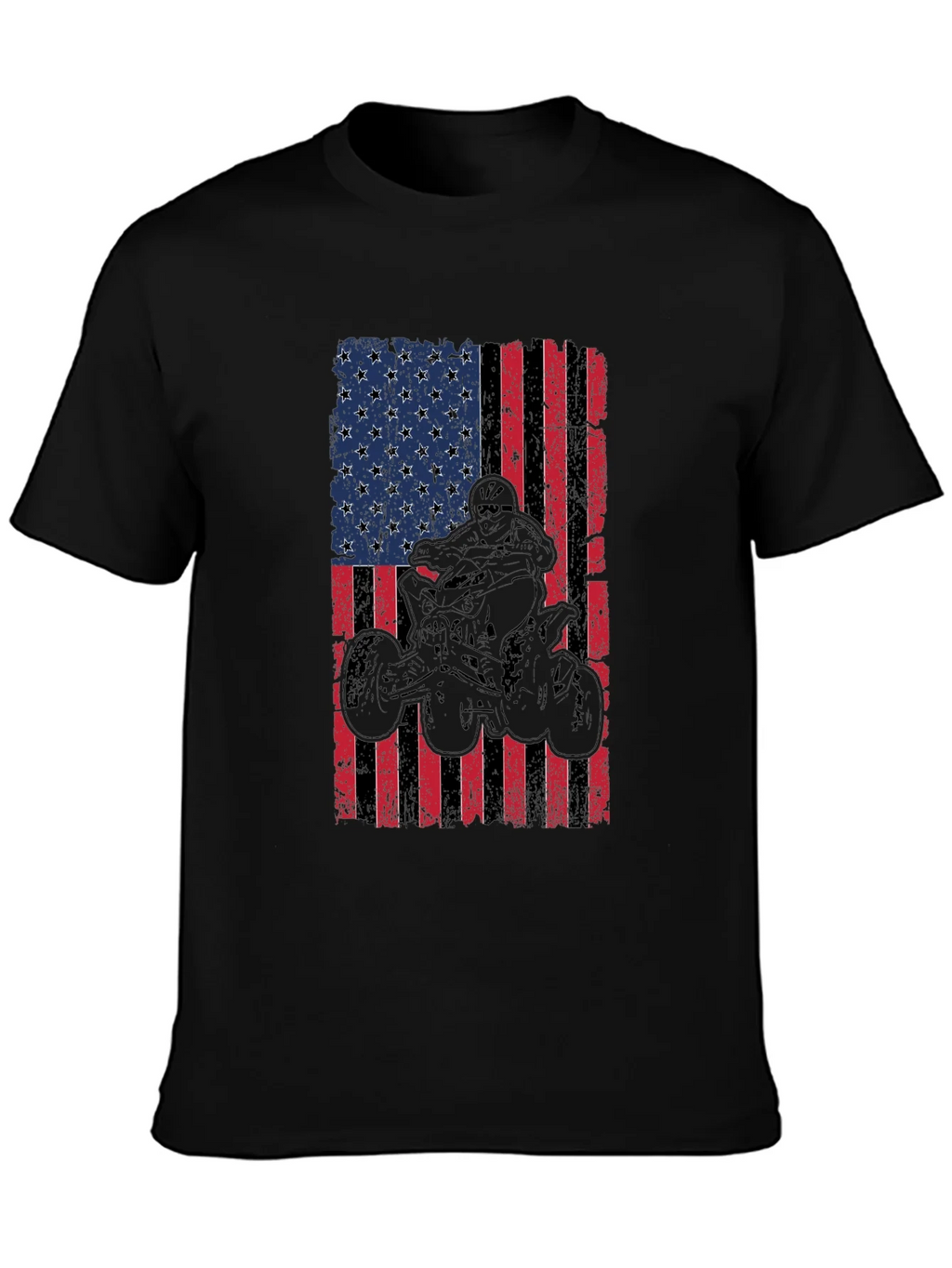 American Flag ATV Rider Graphic Tee product image 6