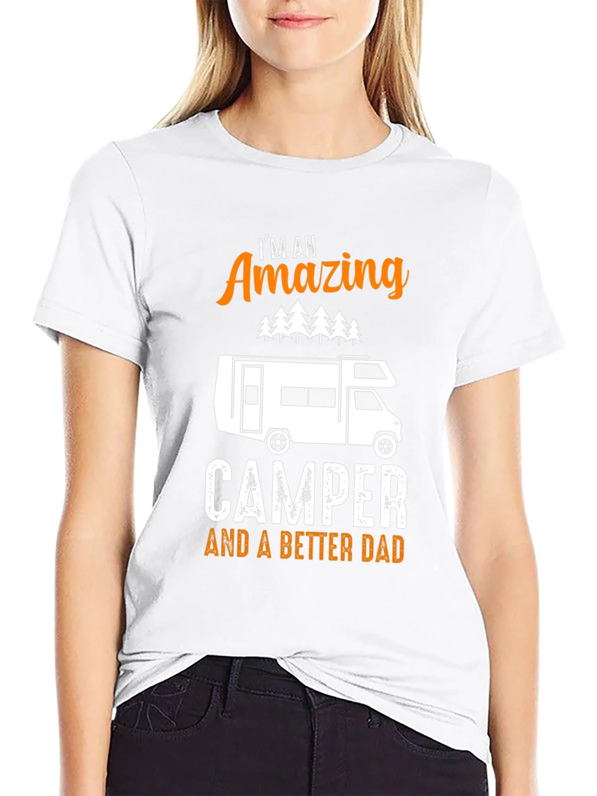 Amazing Camper Dad Graphic Tee product image 11