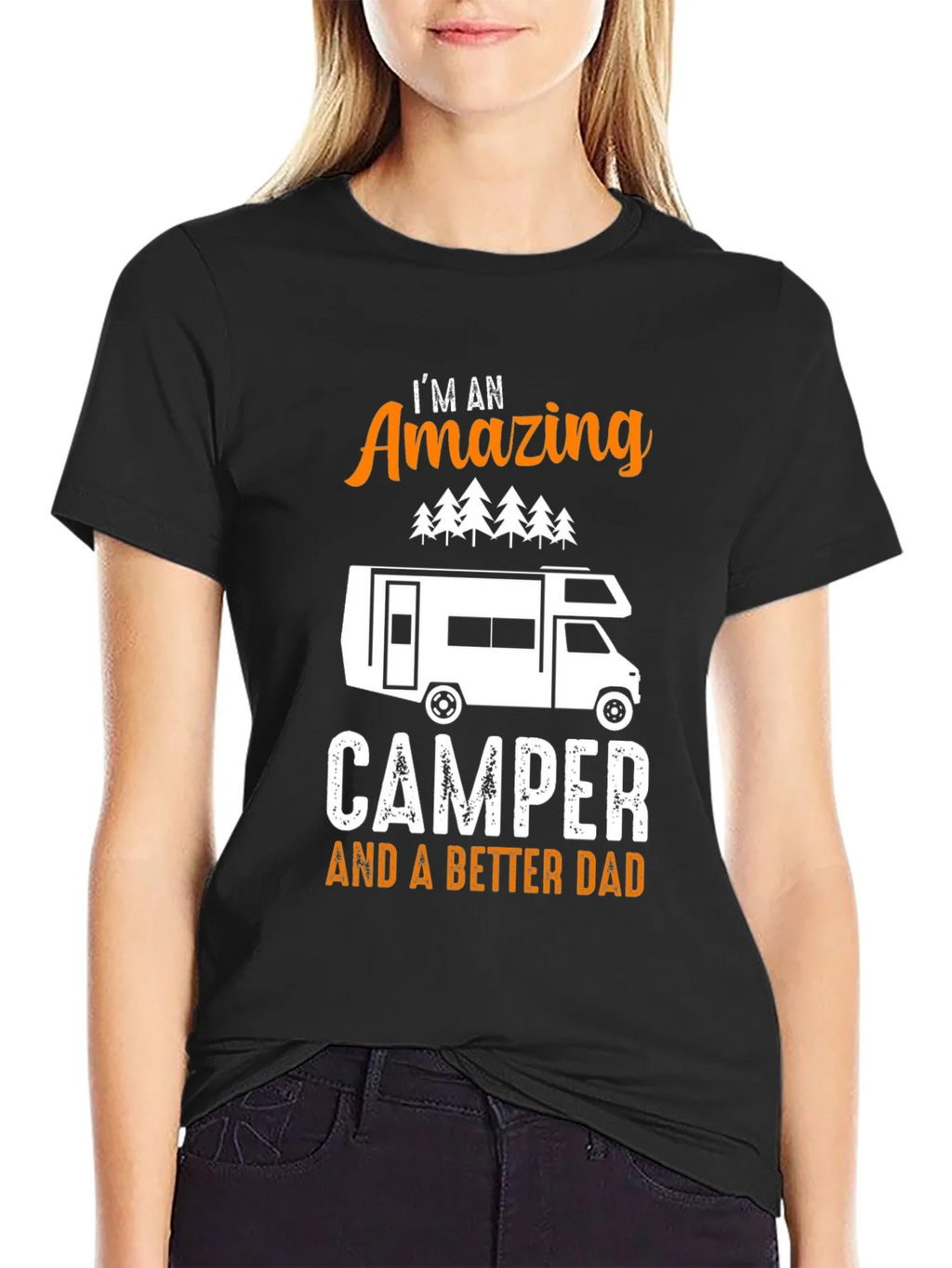 Amazing Camper Dad Graphic Tee product image 5