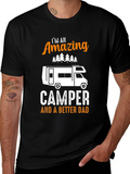 Amazing Camper Dad Graphic Tee product image 1